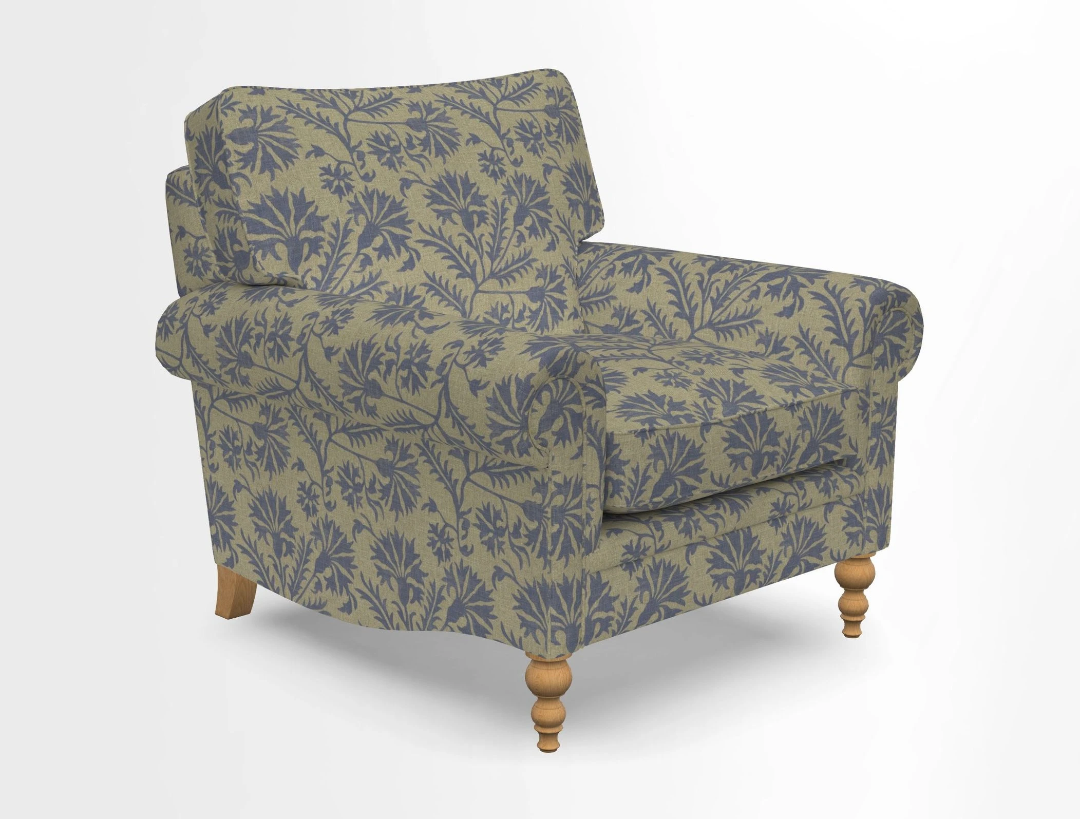 Aldingbourne Chair in Grain Sack Stripe Linen Red