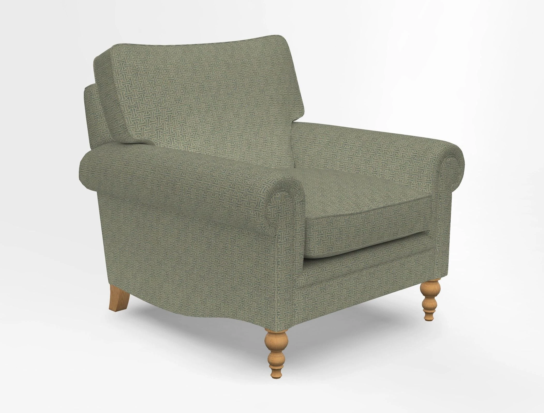Aldingbourne Chair in Grain Sack Stripe Linen Red