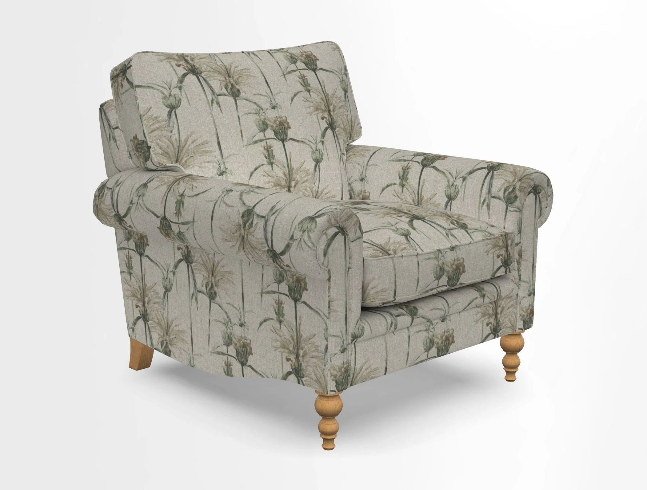 Aldingbourne Chair in Grain Sack Stripe Linen Red