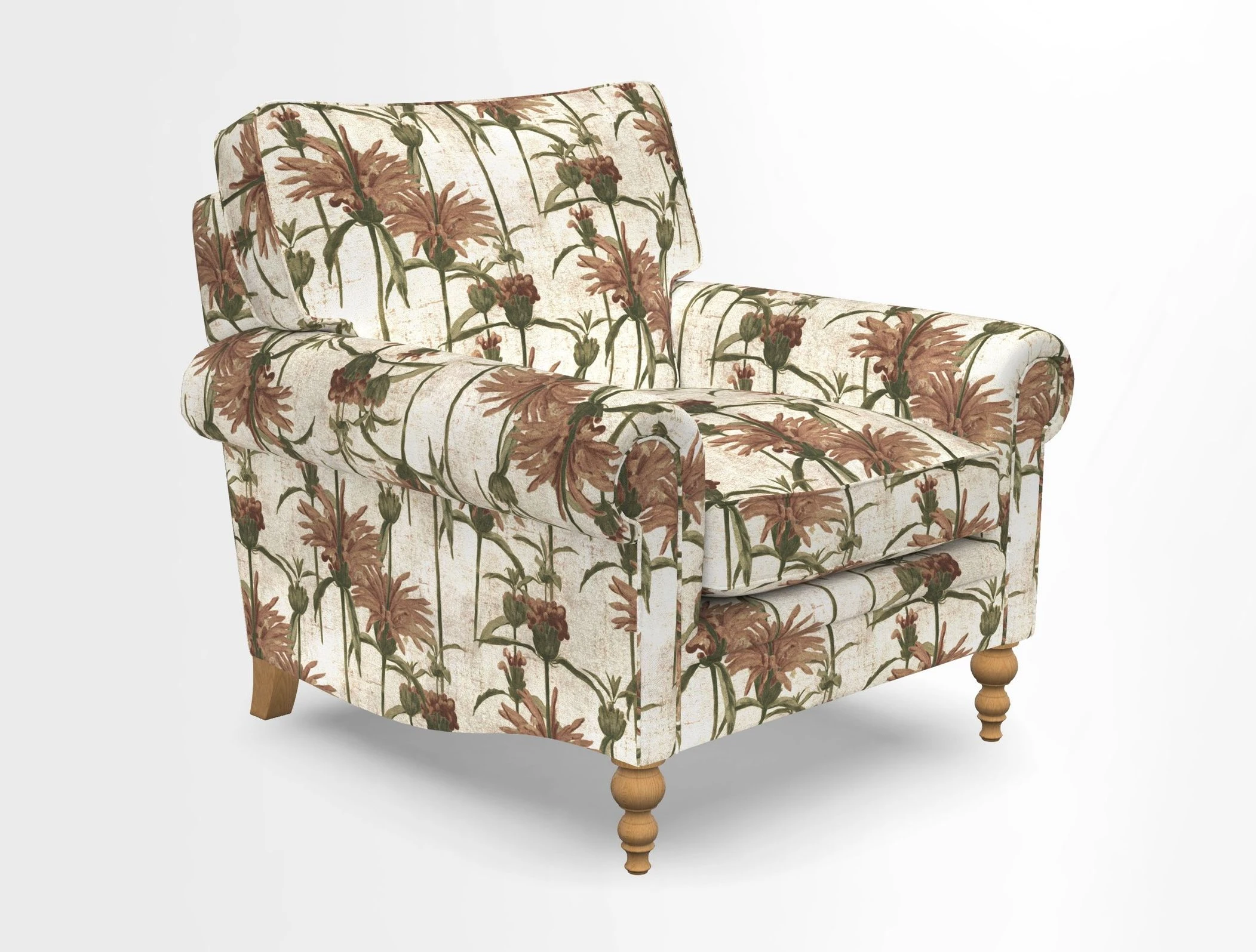 Aldingbourne Chair in Grain Sack Stripe Linen Red