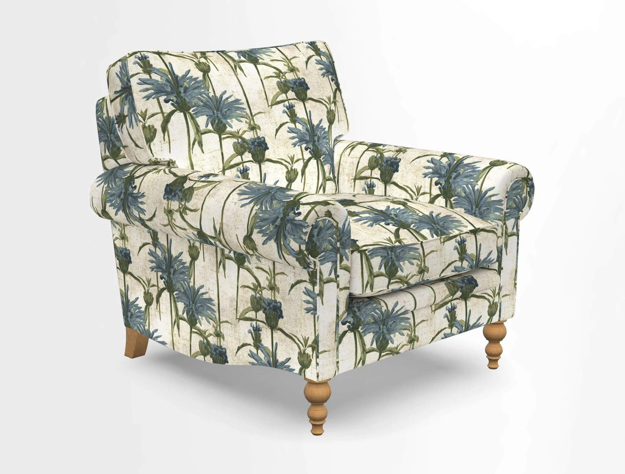 Aldingbourne Chair in Grain Sack Stripe Linen Red