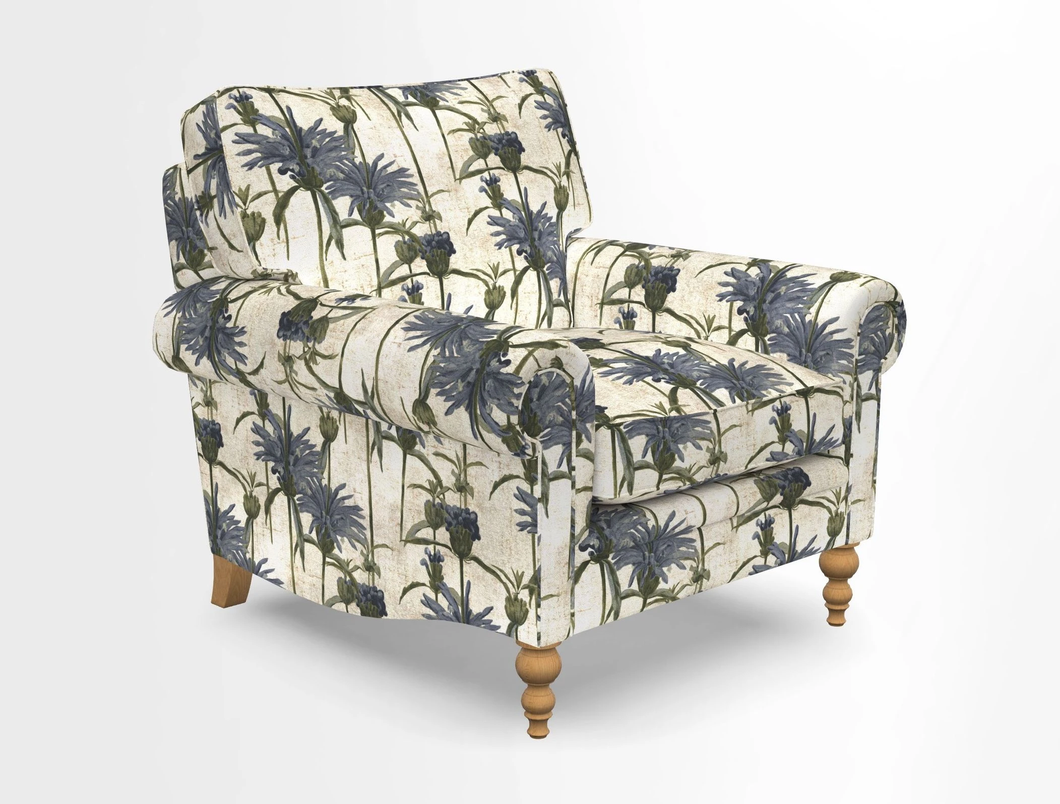 Aldingbourne Chair in Grain Sack Stripe Linen Red