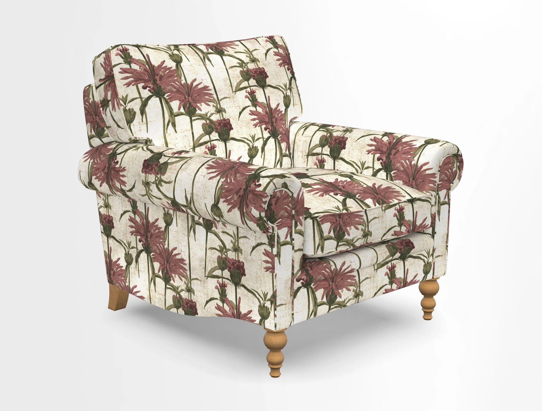 Aldingbourne Chair in Grain Sack Stripe Linen Red