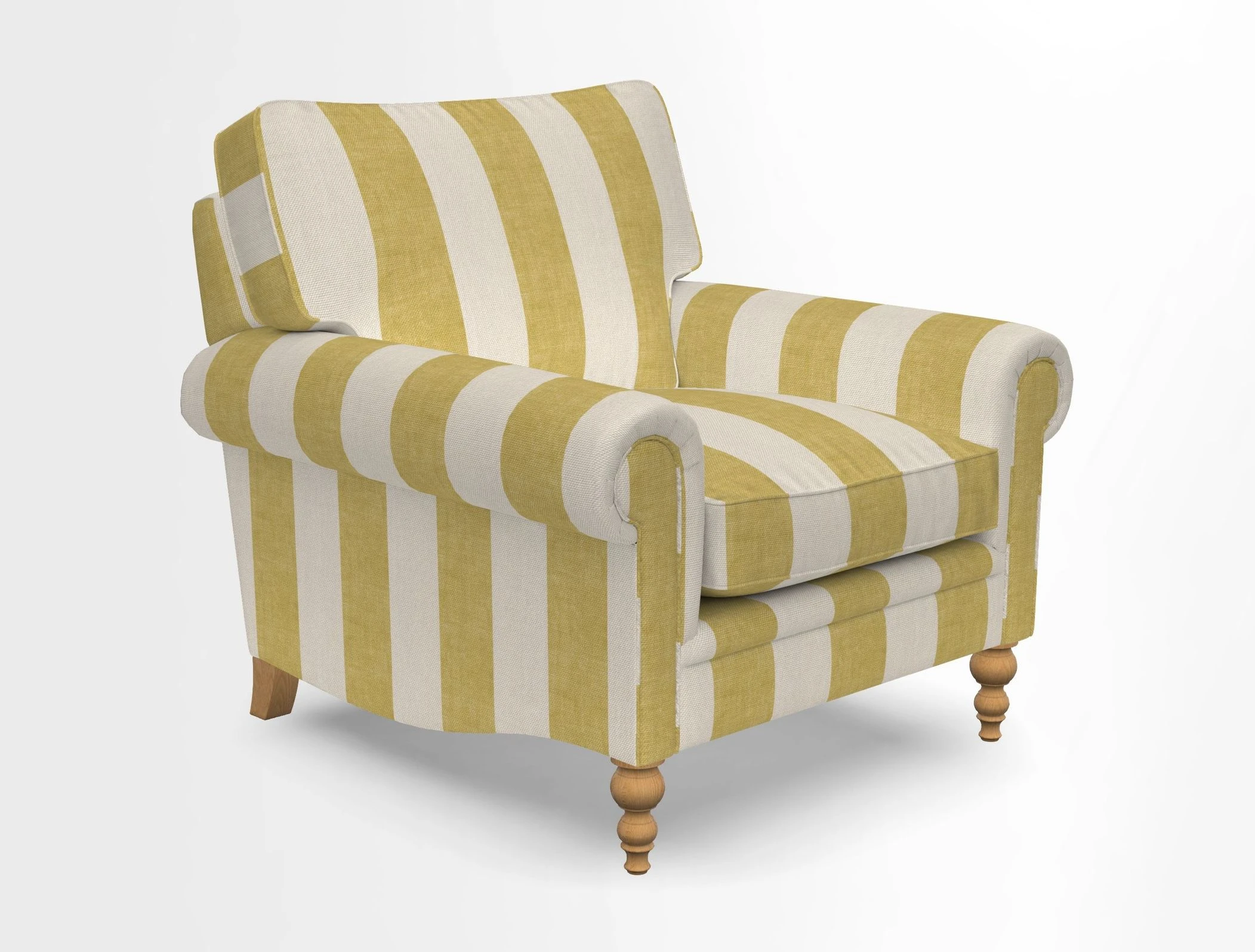 Aldingbourne Chair in Grain Sack Stripe Linen Red