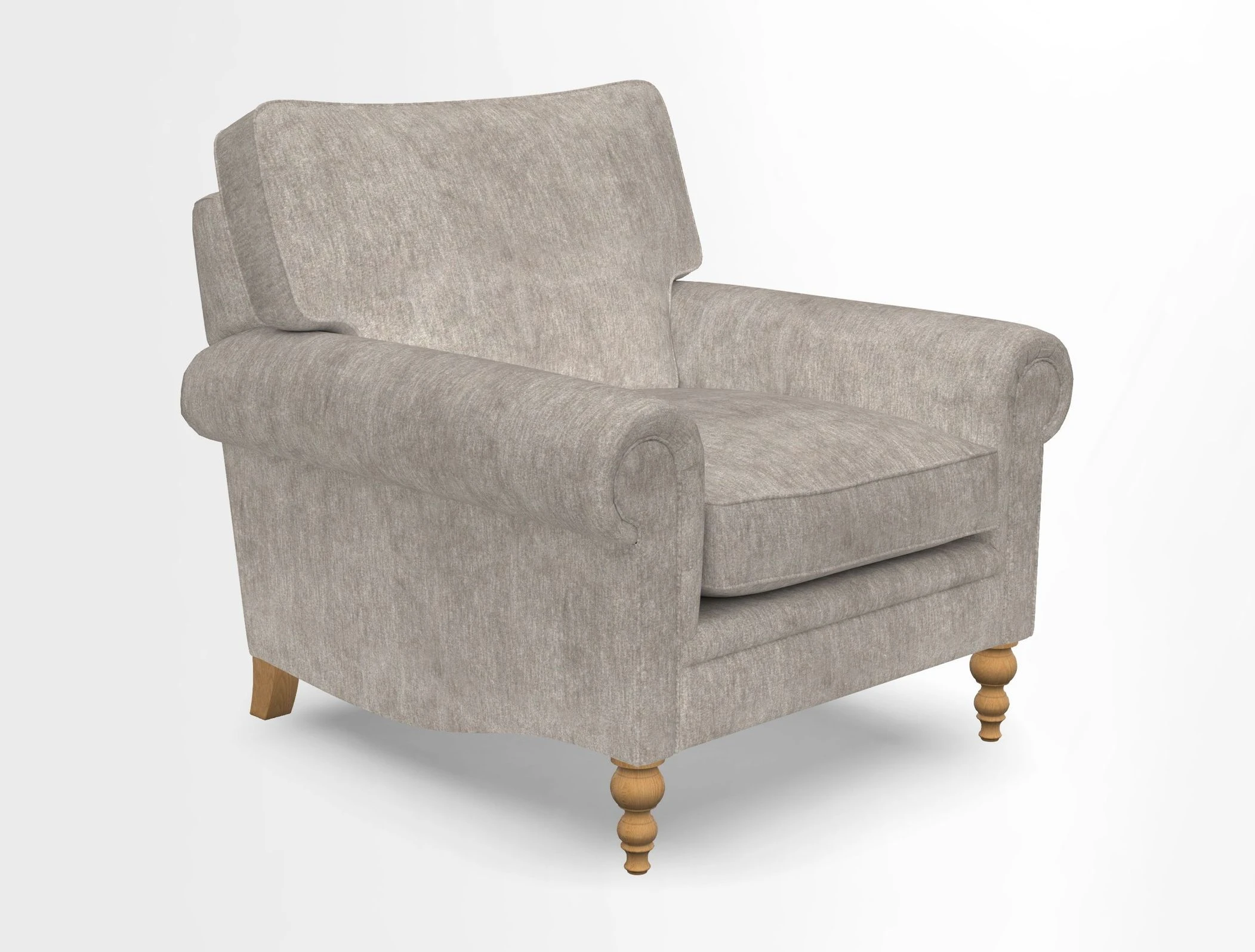 Aldingbourne Chair in Grain Sack Stripe Linen Red