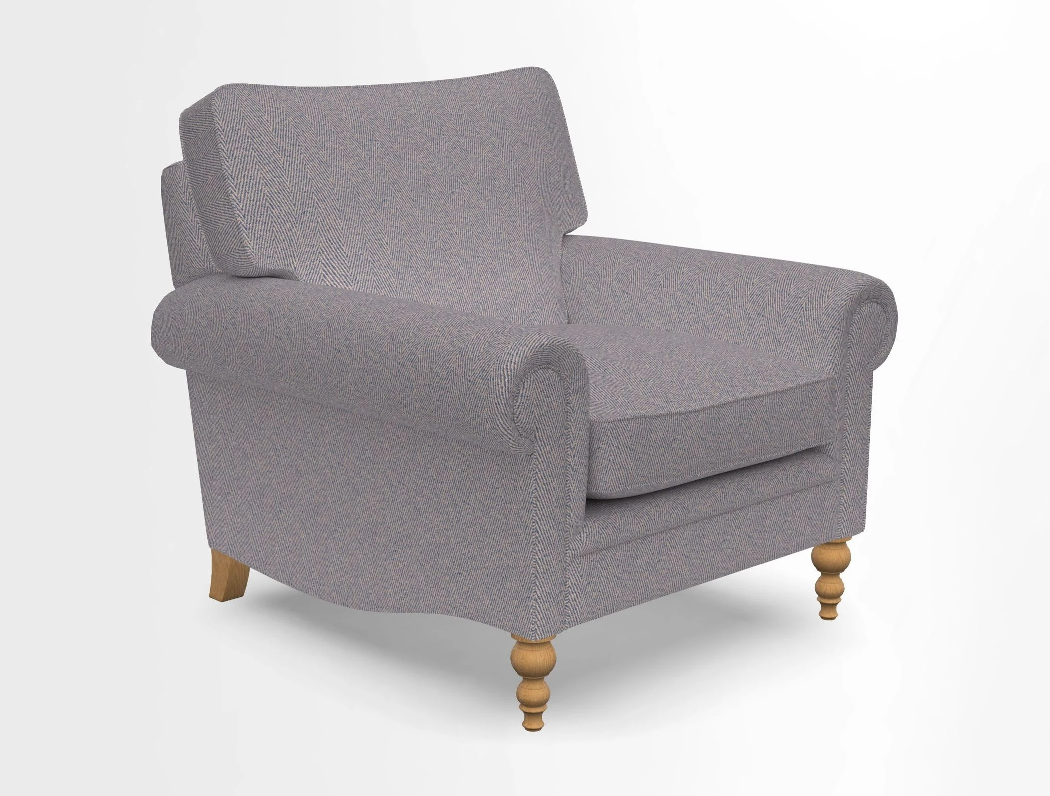 Aldingbourne Chair in Grain Sack Stripe Linen Red