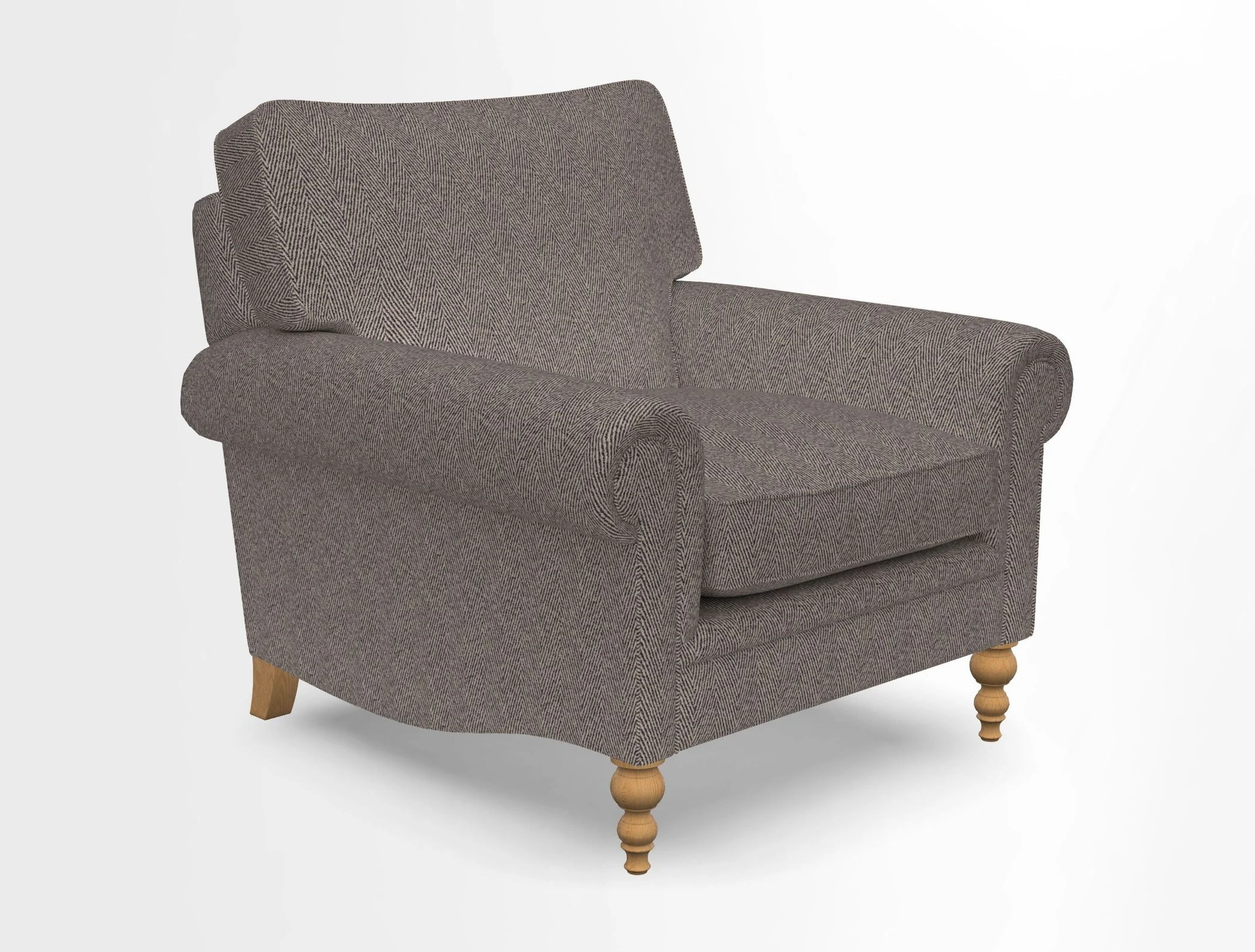 Aldingbourne Chair in Grain Sack Stripe Linen Red