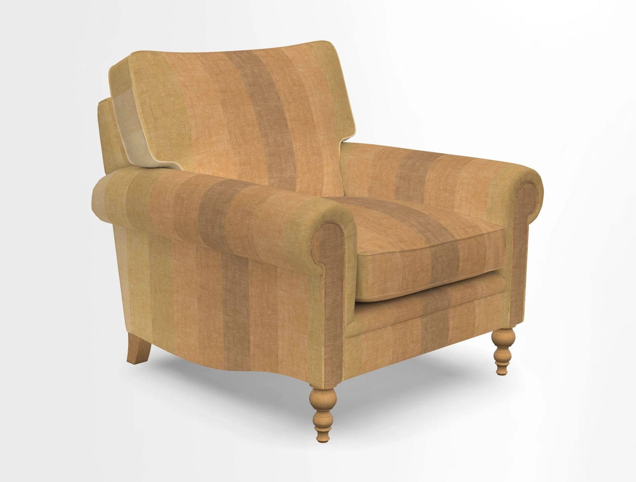 Aldingbourne Chair in Grain Sack Stripe Linen Red