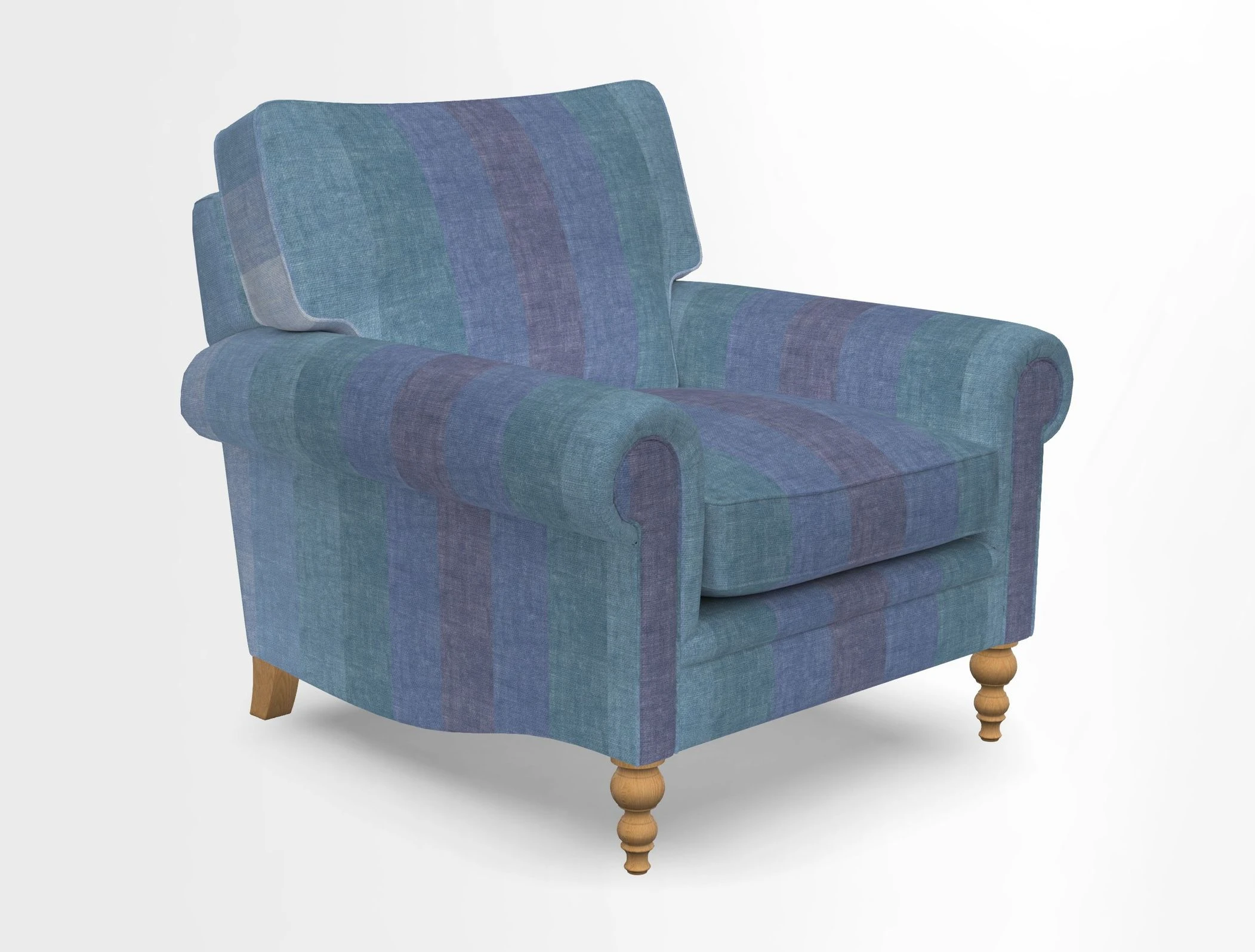 Aldingbourne Chair in Grain Sack Stripe Linen Red