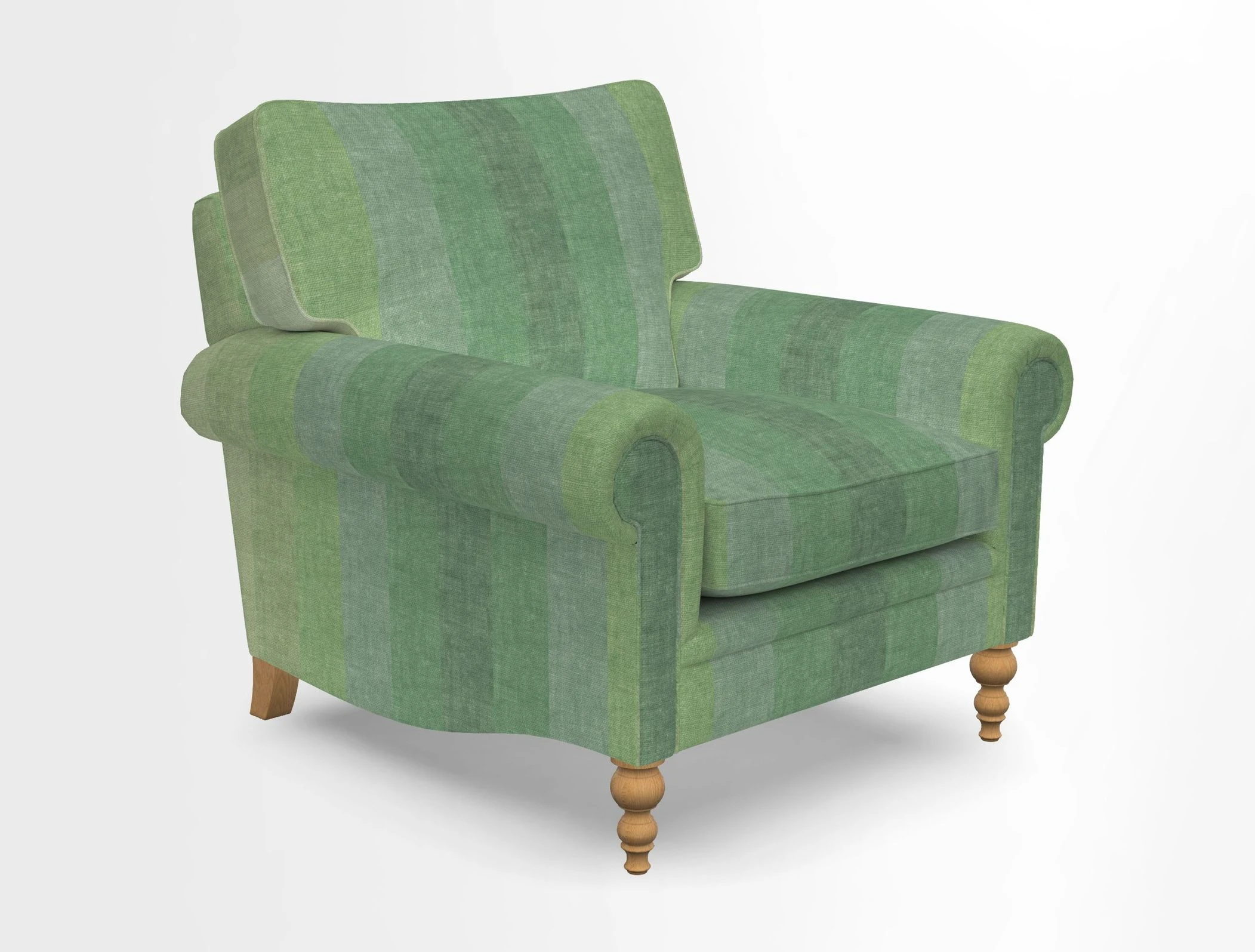 Aldingbourne Chair in Grain Sack Stripe Linen Red