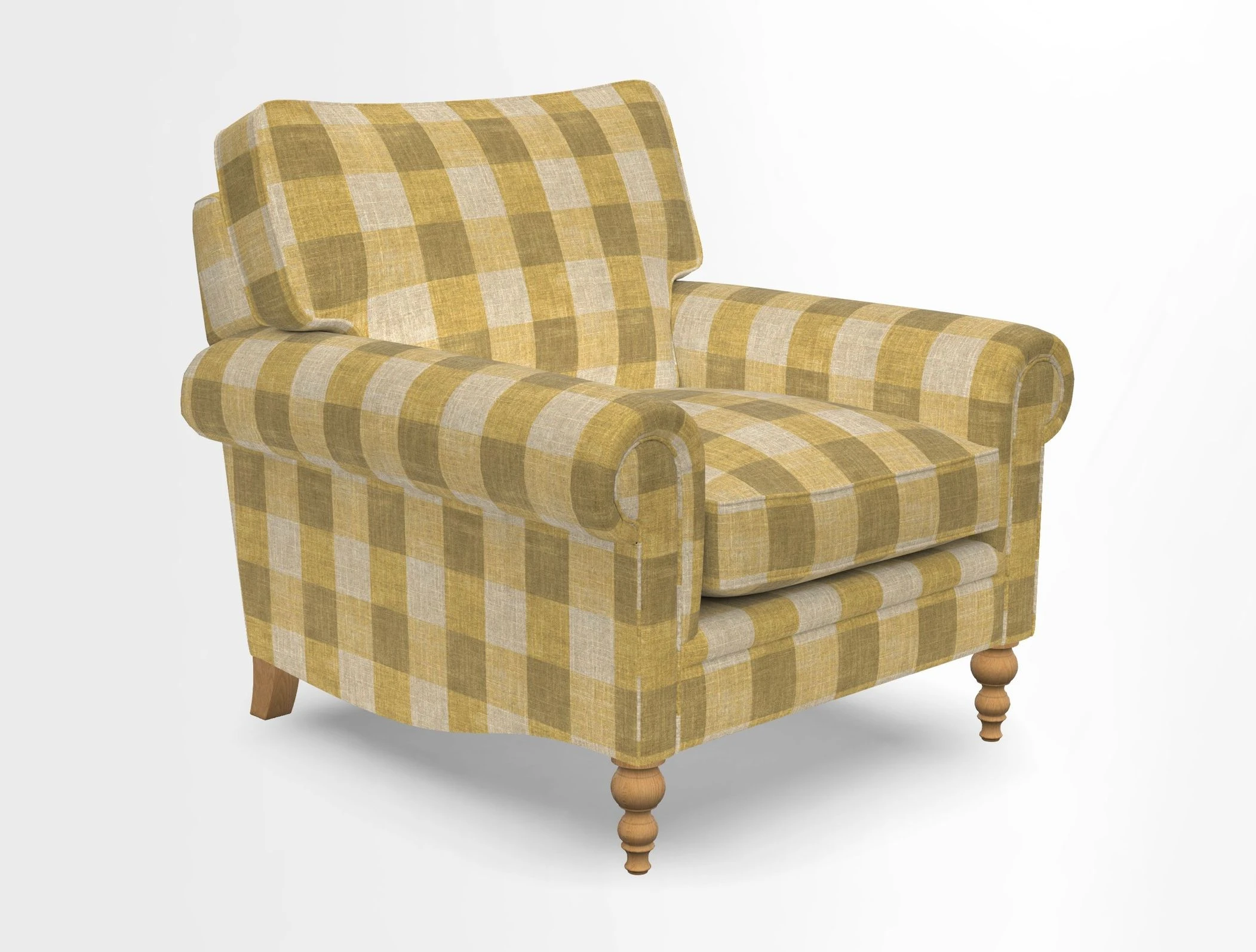 Aldingbourne Chair in Grain Sack Stripe Linen Red
