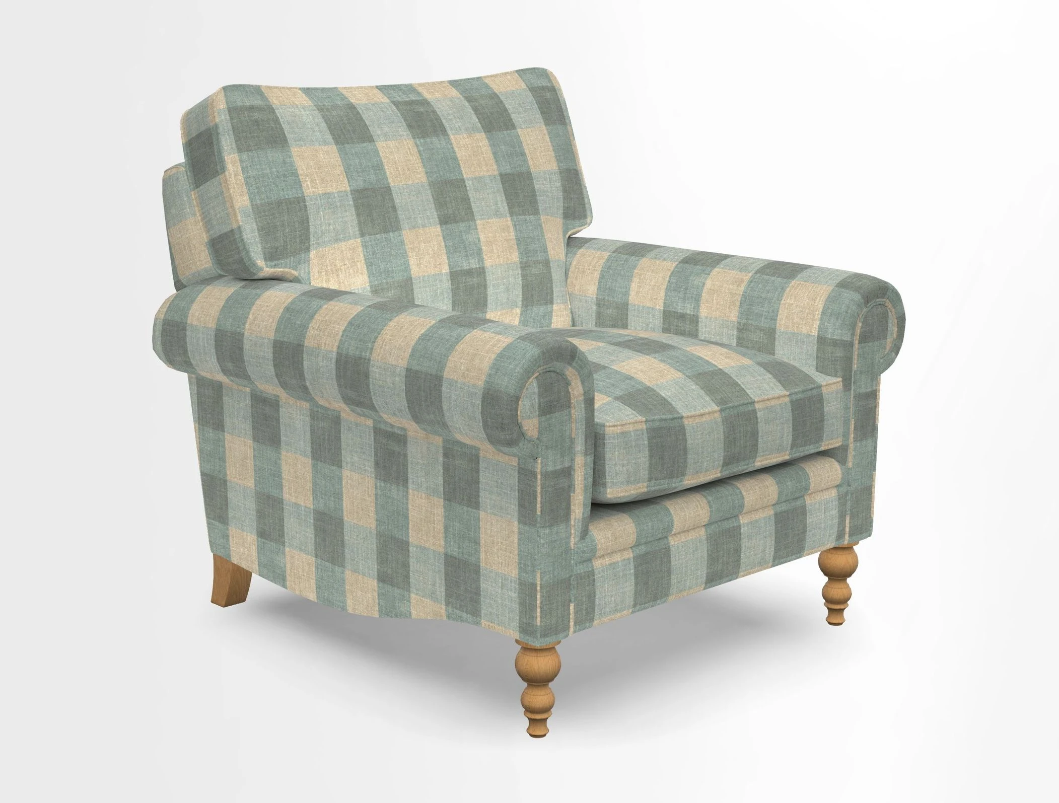 Aldingbourne Chair in Grain Sack Stripe Linen Red