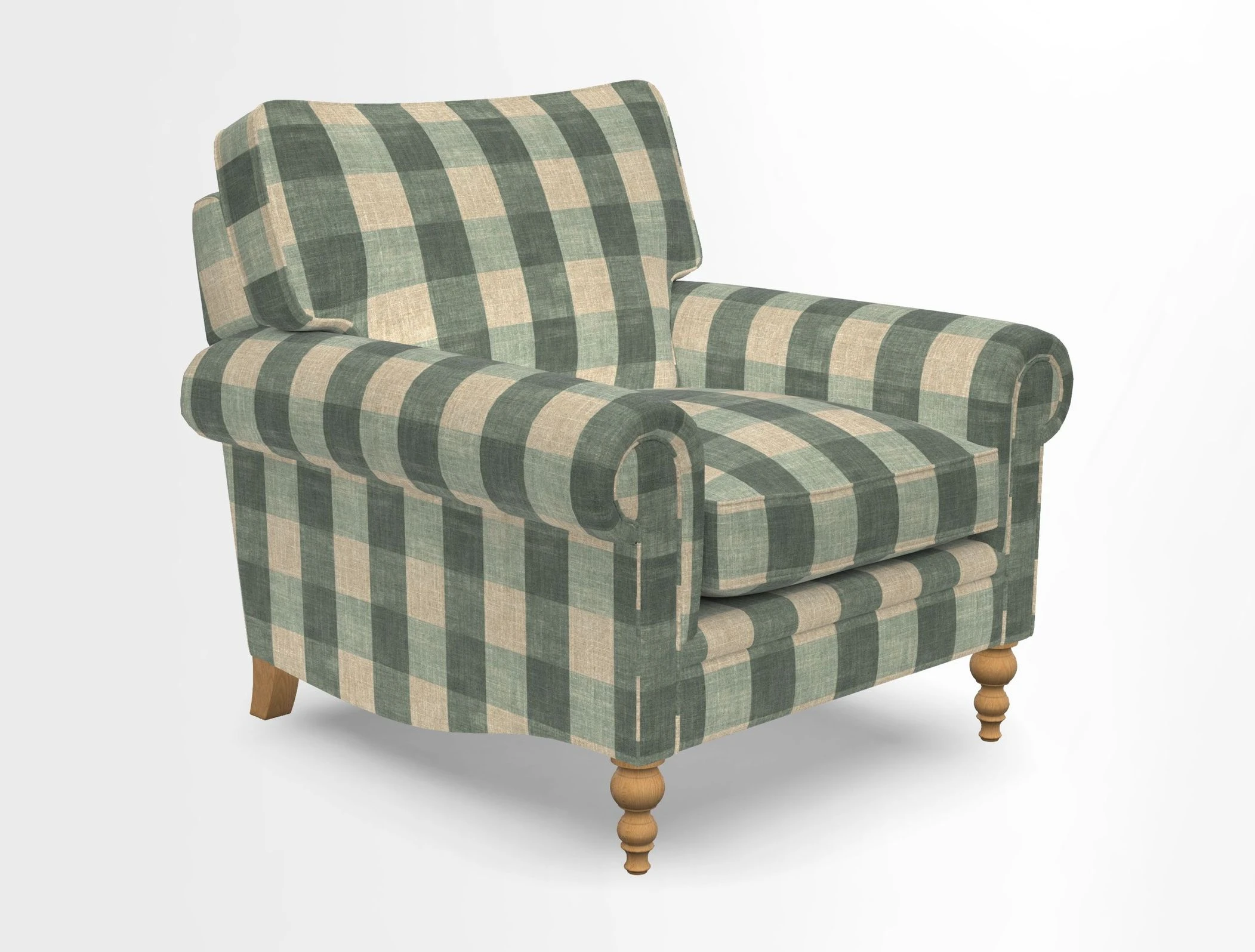 Aldingbourne Chair in Grain Sack Stripe Linen Red