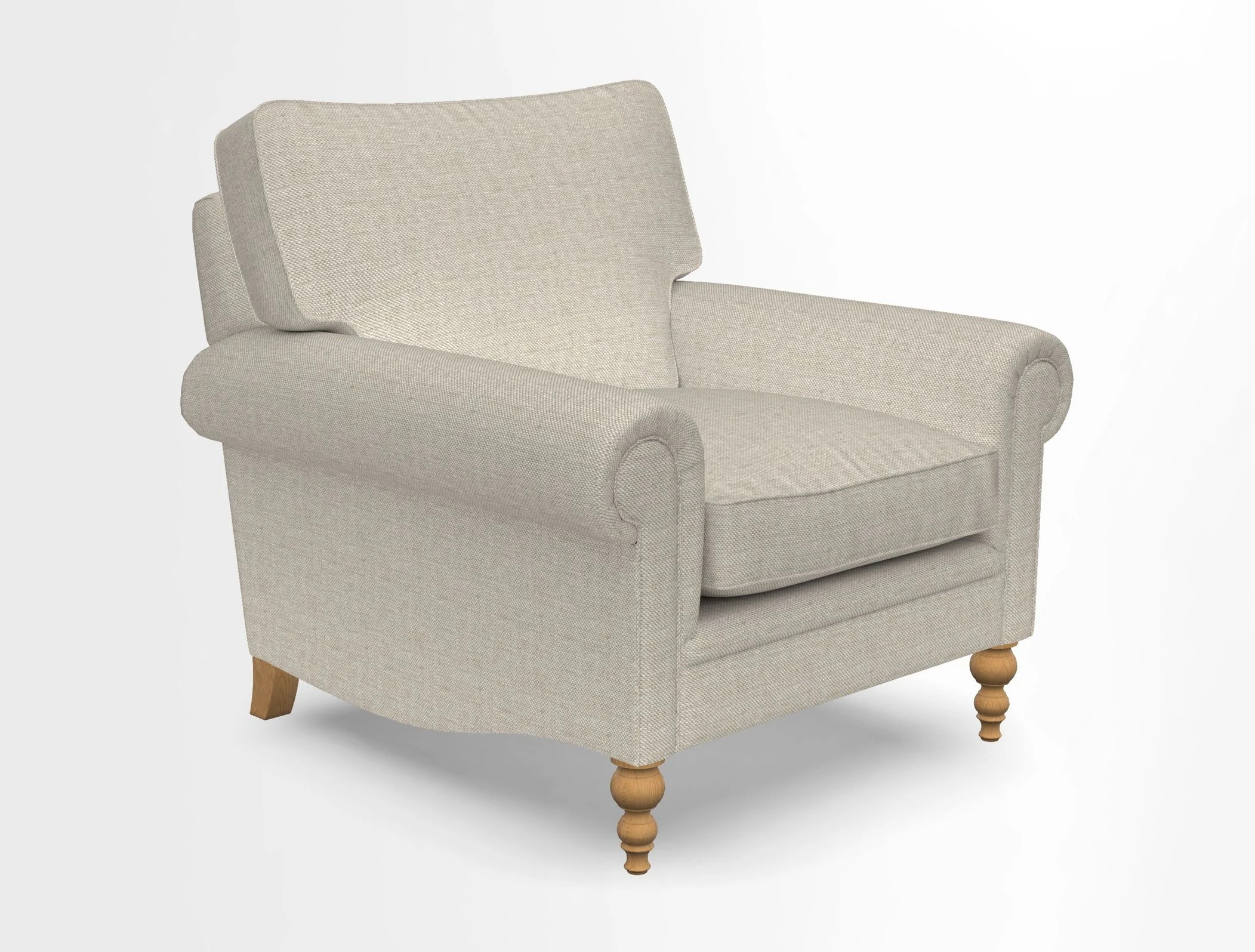 Aldingbourne Chair in Grain Sack Stripe Linen Red