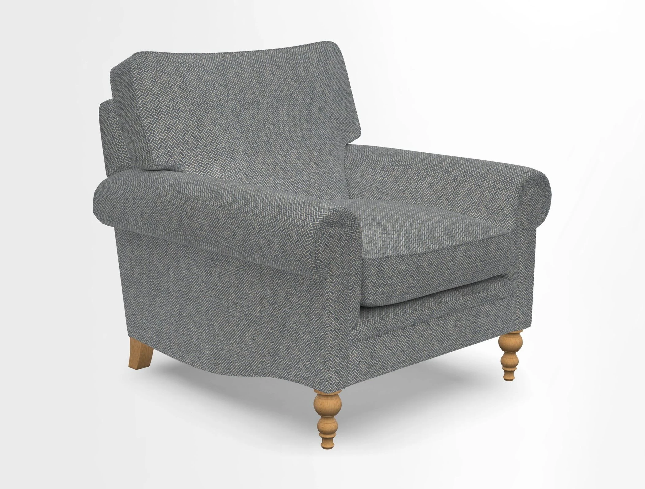 Aldingbourne Chair in Grain Sack Stripe Linen Red