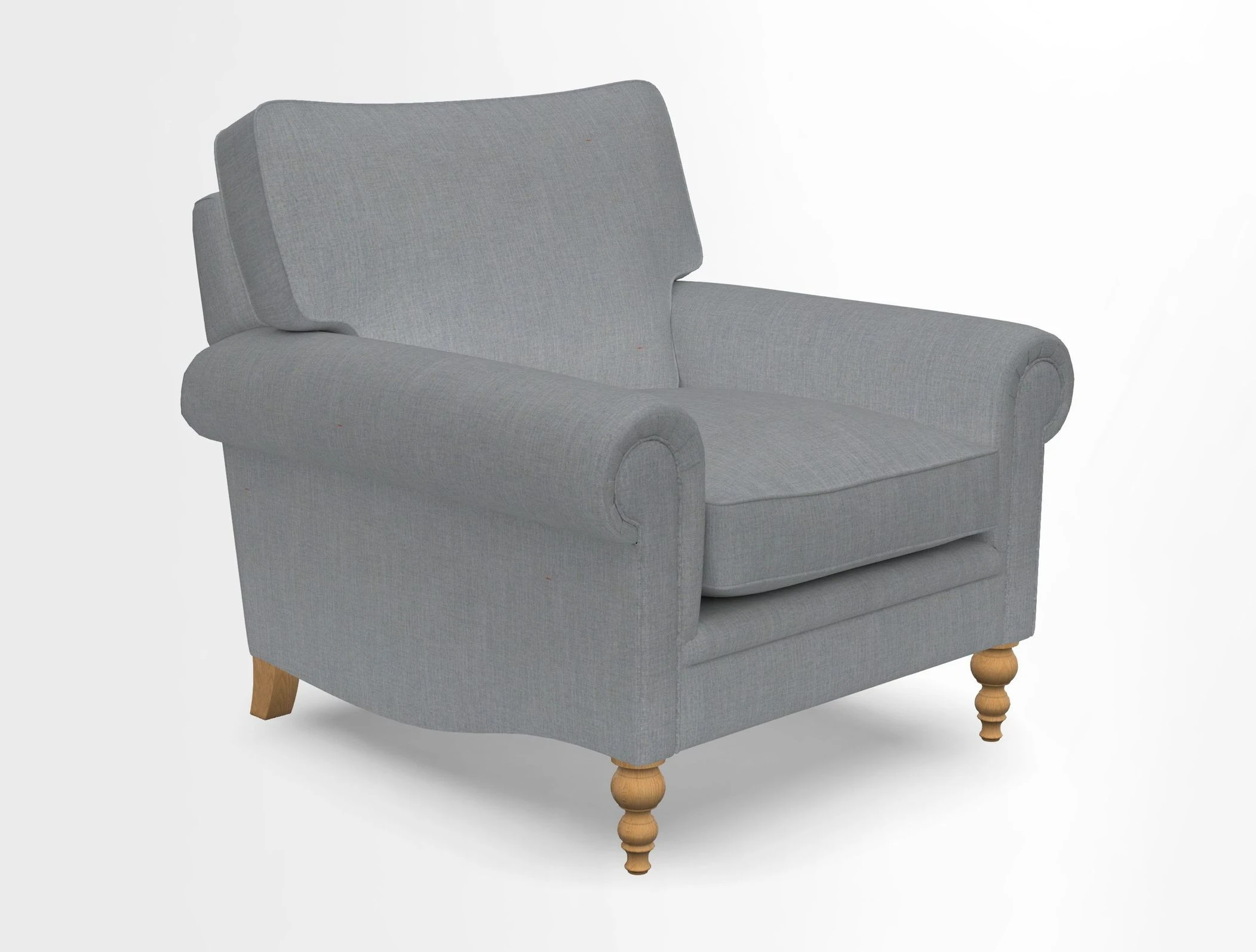 Aldingbourne Chair in Grain Sack Stripe Linen Red