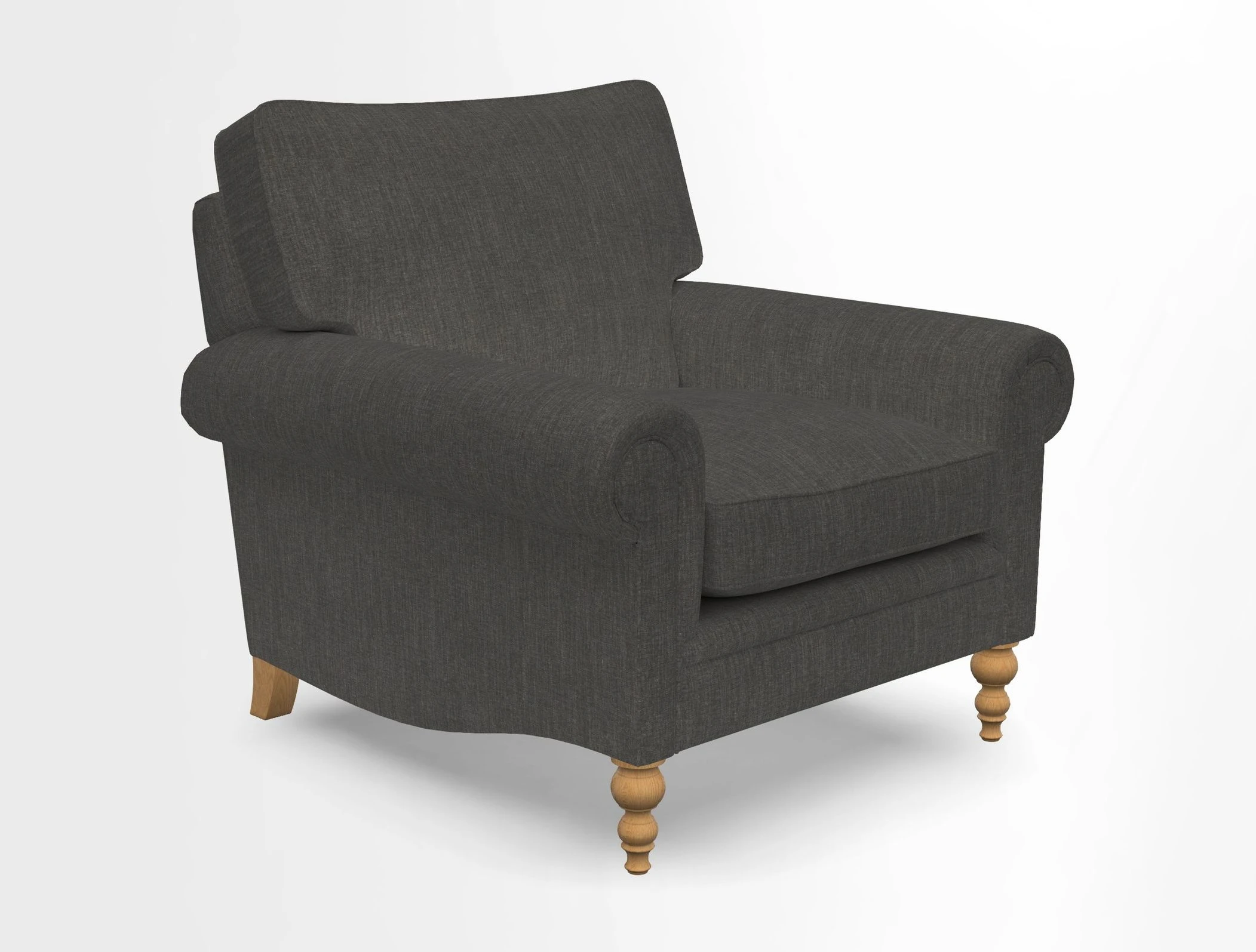 Aldingbourne Chair in Grain Sack Stripe Linen Red