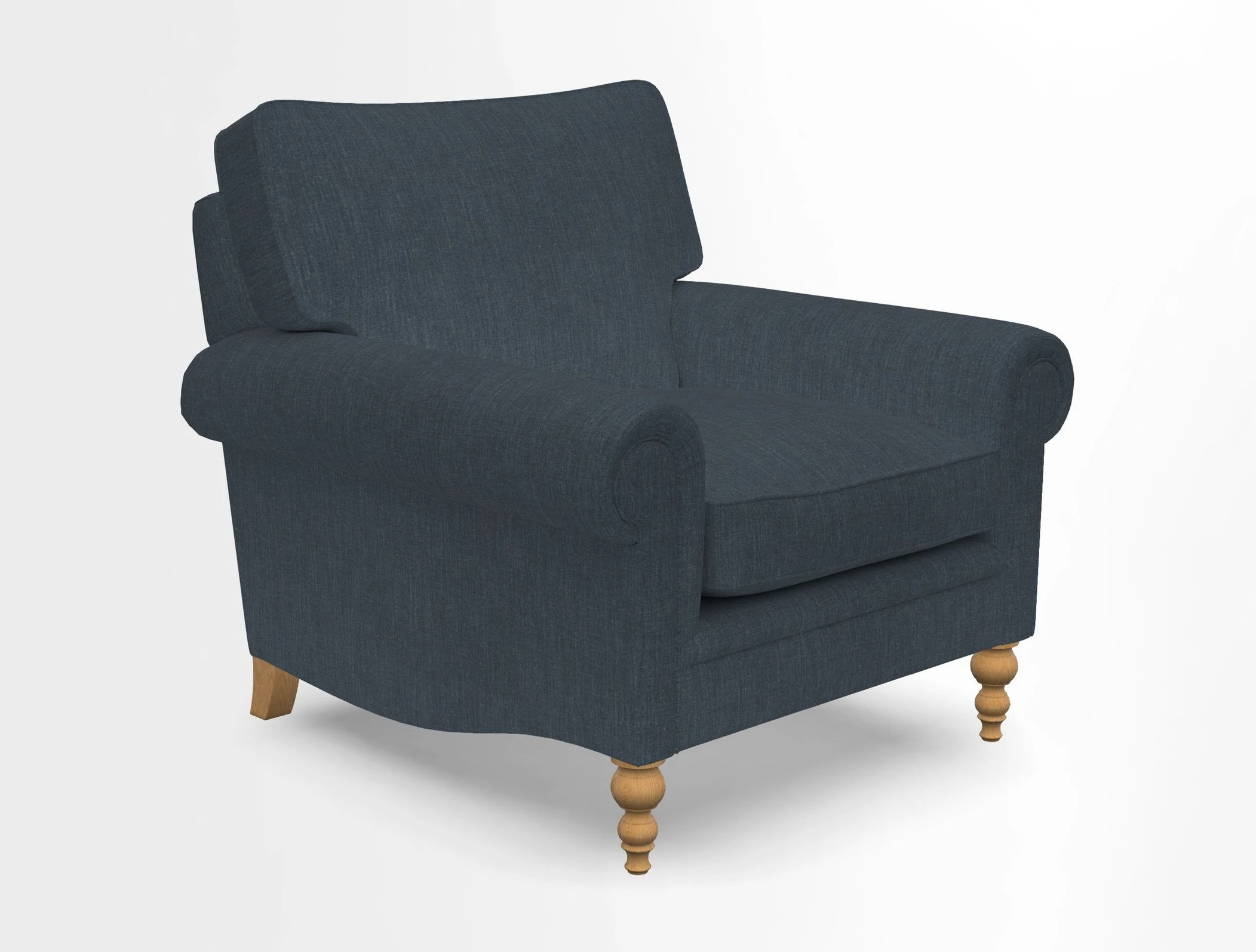 Aldingbourne Chair in Grain Sack Stripe Linen Red