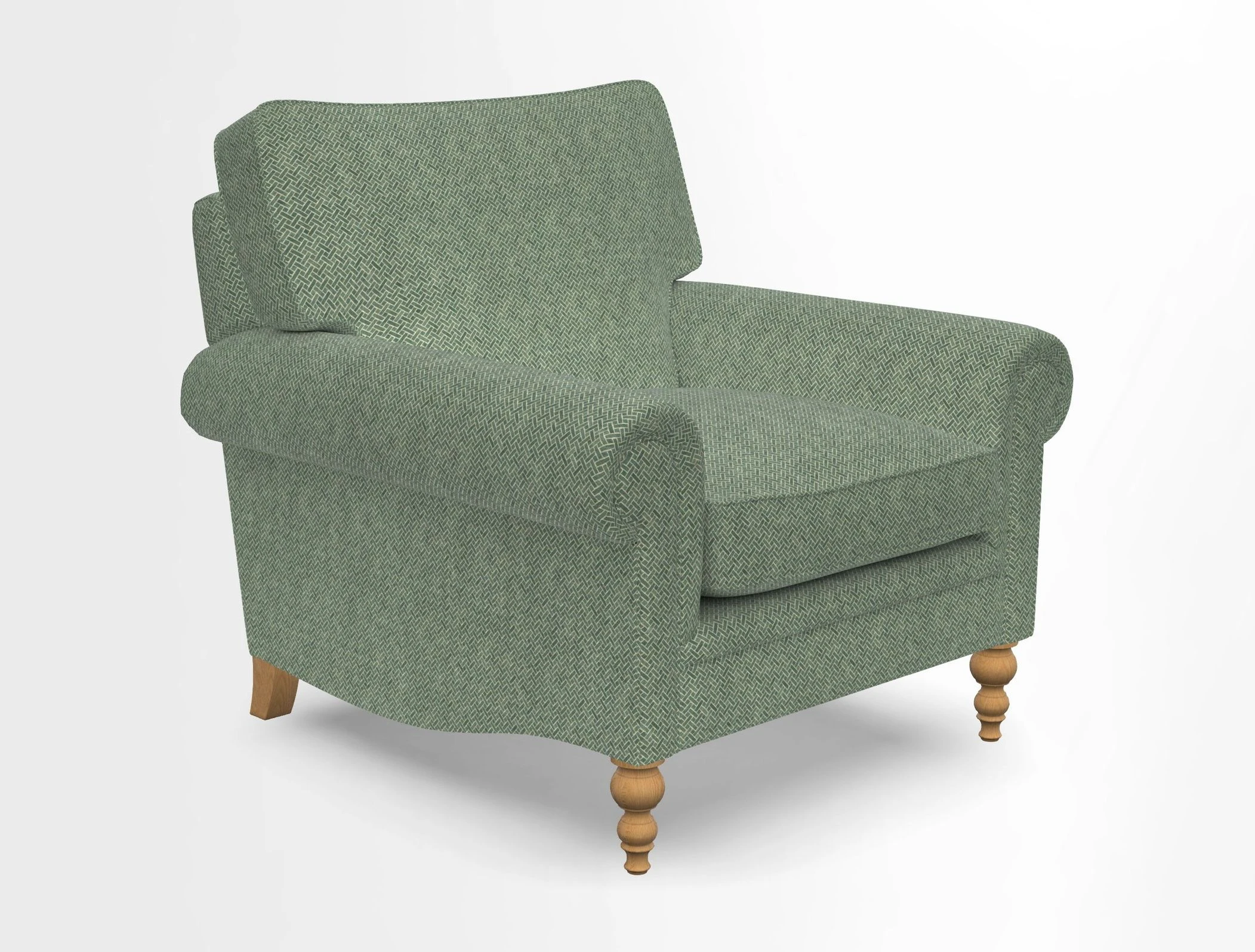 Aldingbourne Chair in Grain Sack Stripe Linen Red