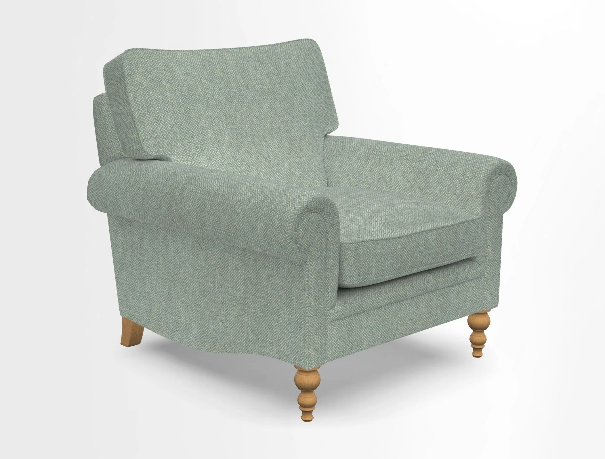 Aldingbourne Chair in Grain Sack Stripe Linen Red