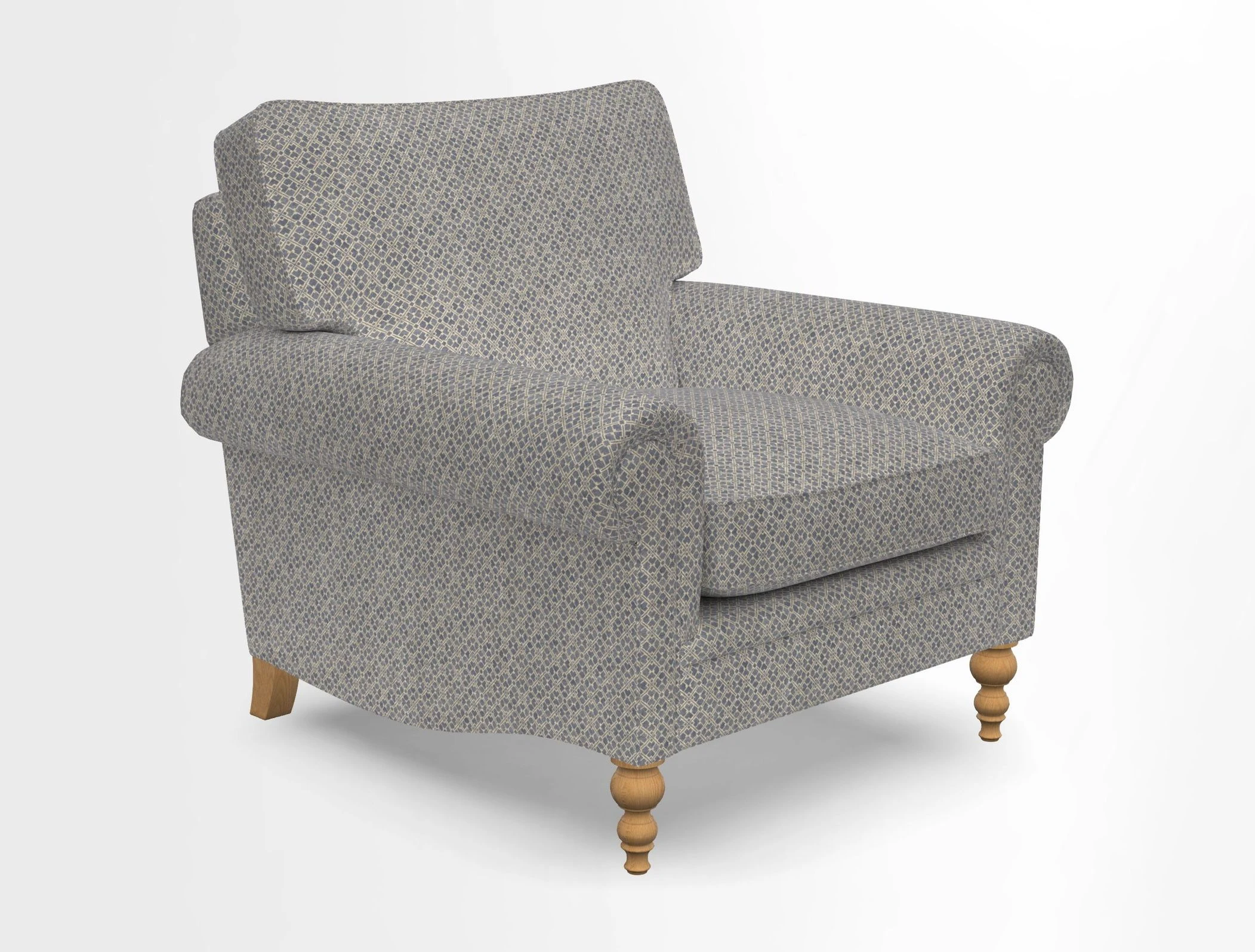 Aldingbourne Chair in Grain Sack Stripe Linen Red