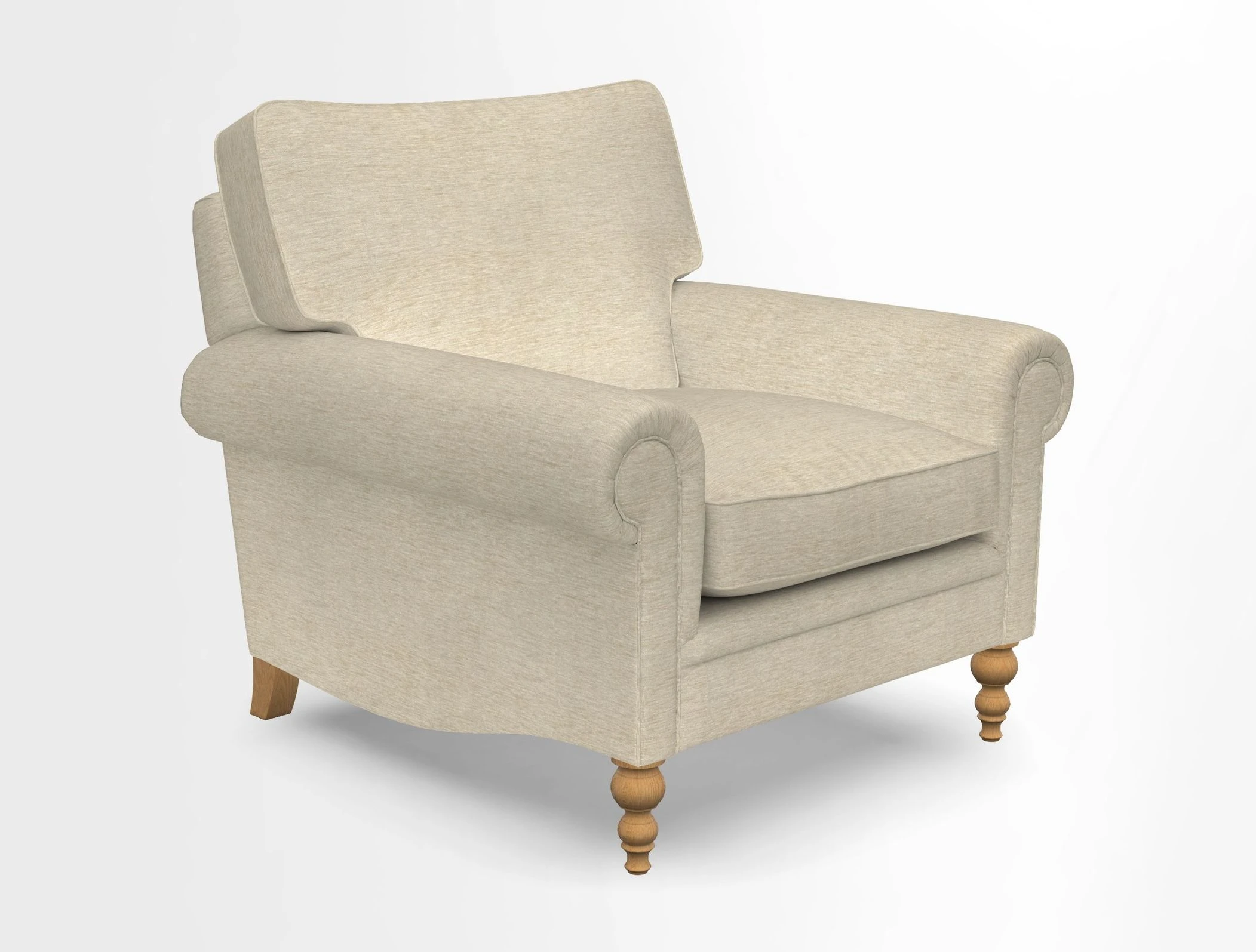 Aldingbourne Chair in Grain Sack Stripe Linen Red