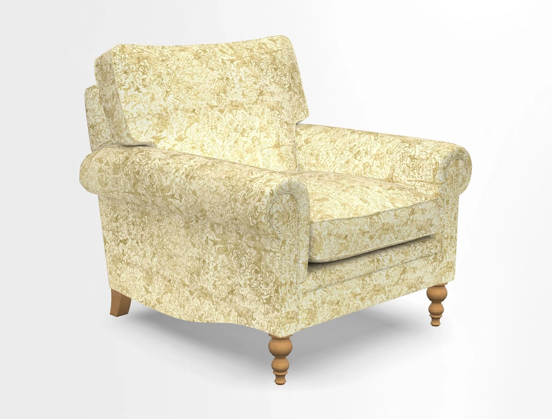 Aldingbourne Chair in Grain Sack Stripe Linen Red