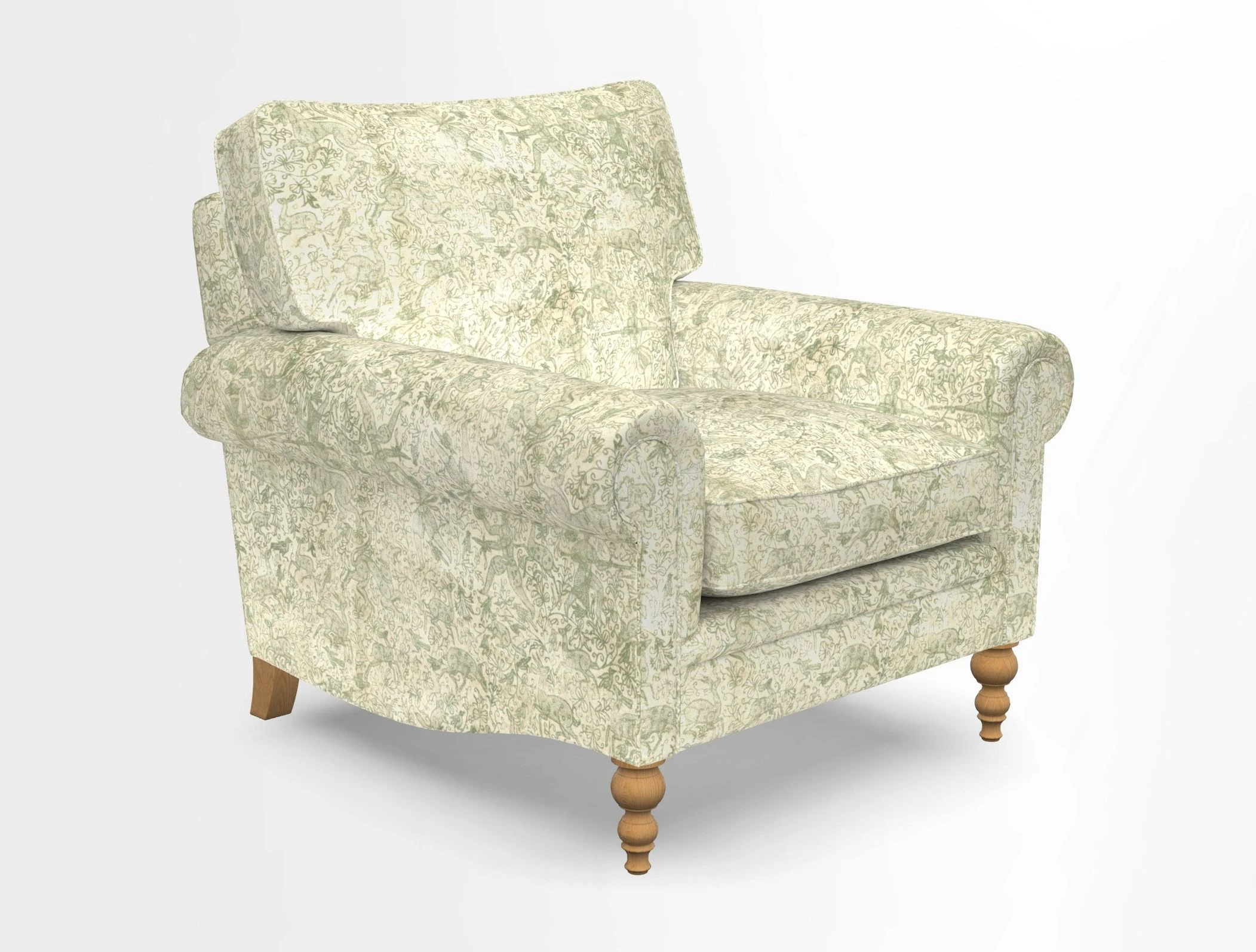 Aldingbourne Chair in Grain Sack Stripe Linen Red