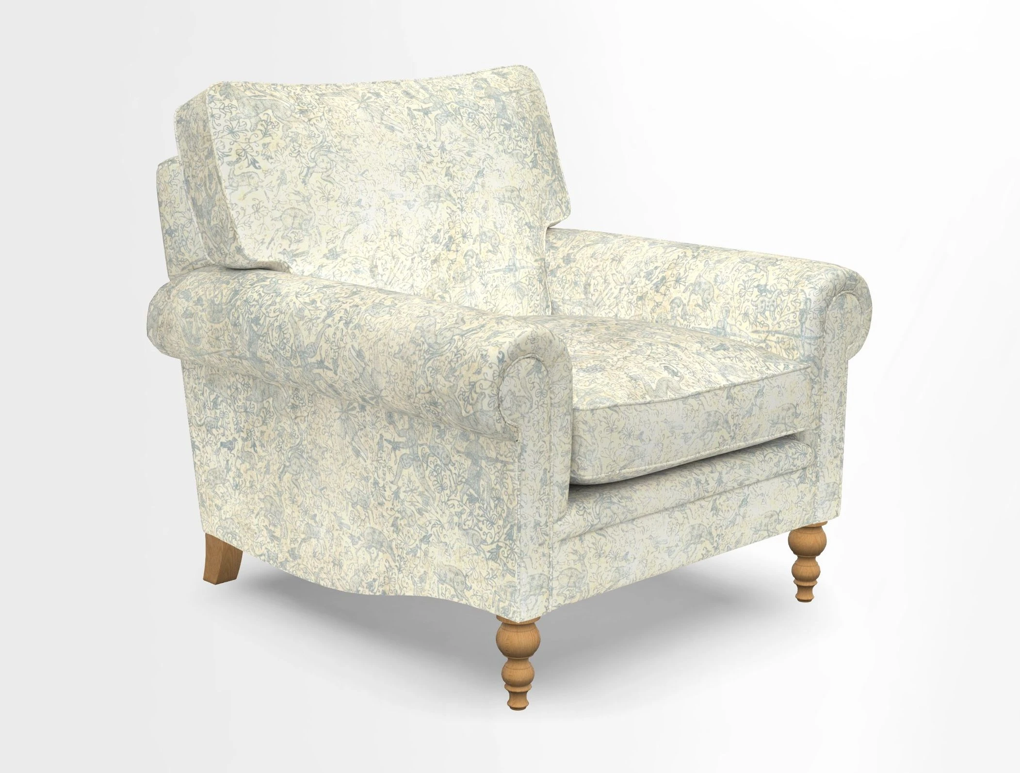 Aldingbourne Chair in Grain Sack Stripe Linen Red