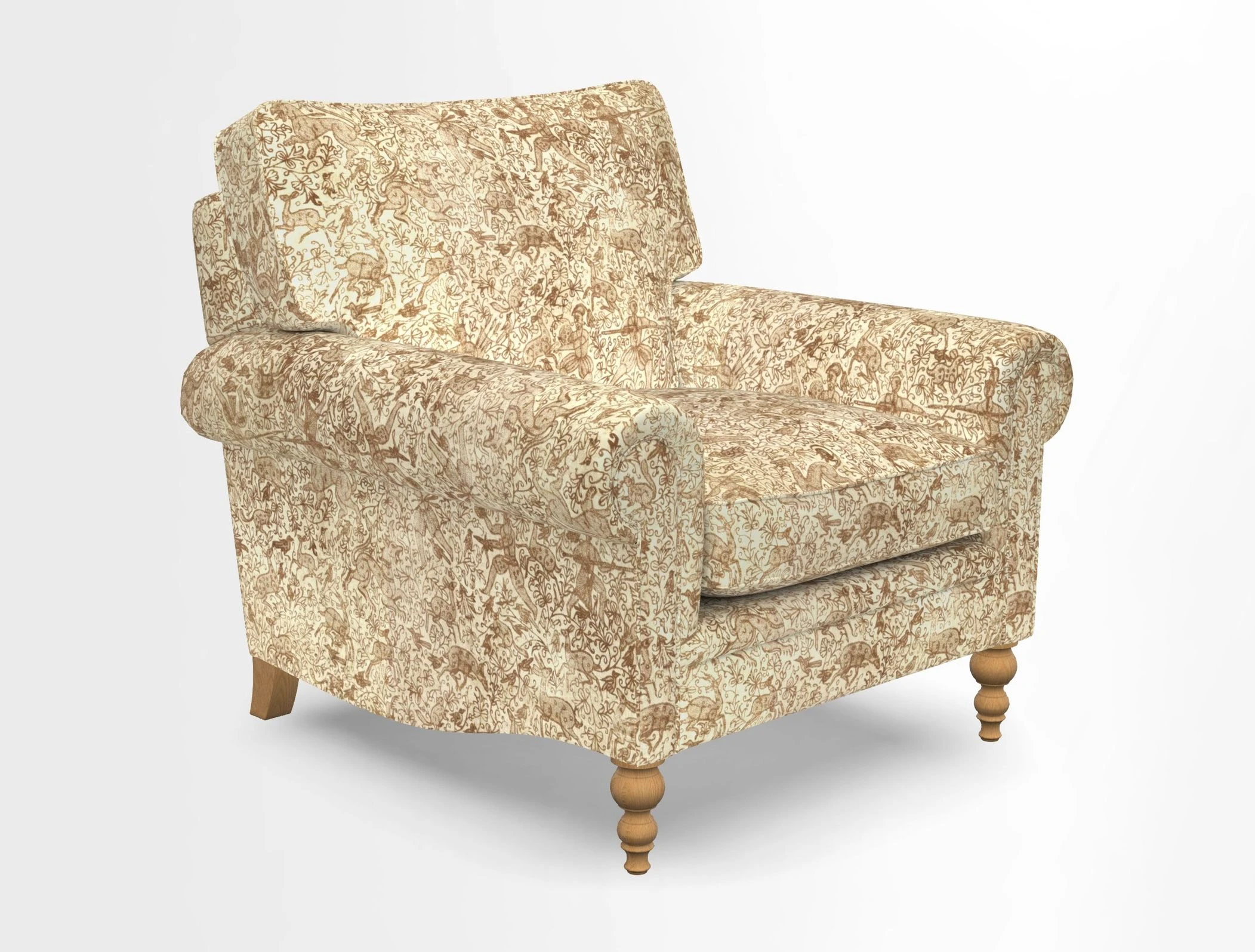 Aldingbourne Chair in Grain Sack Stripe Linen Red