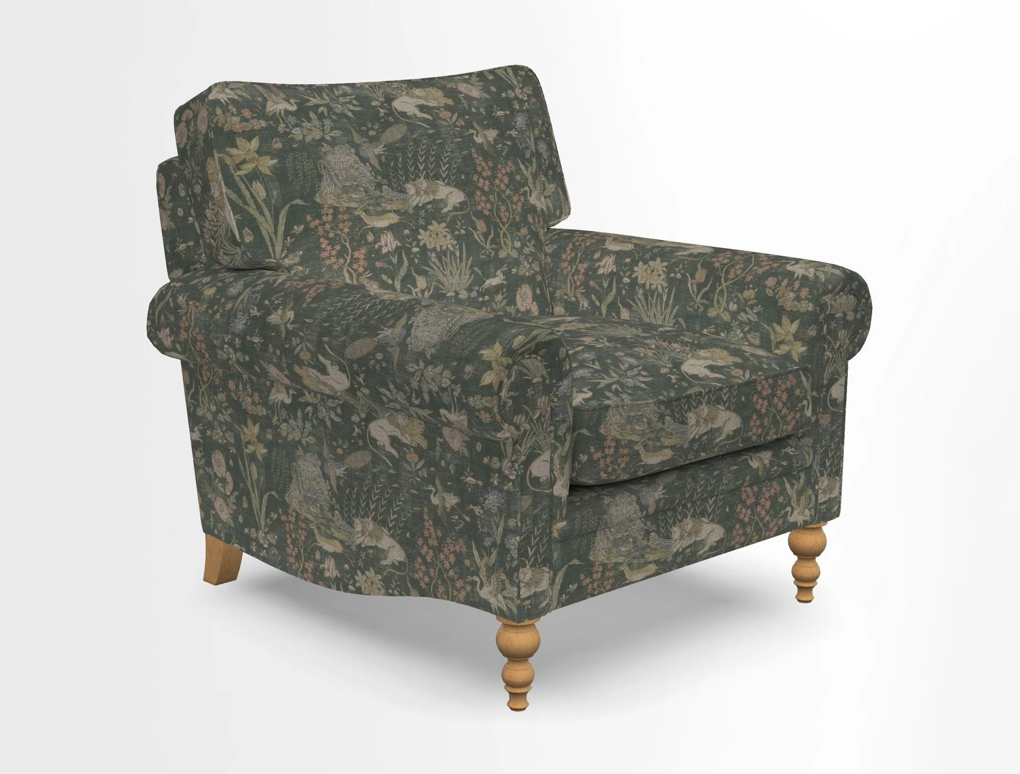 Aldingbourne Chair in Grain Sack Stripe Linen Red