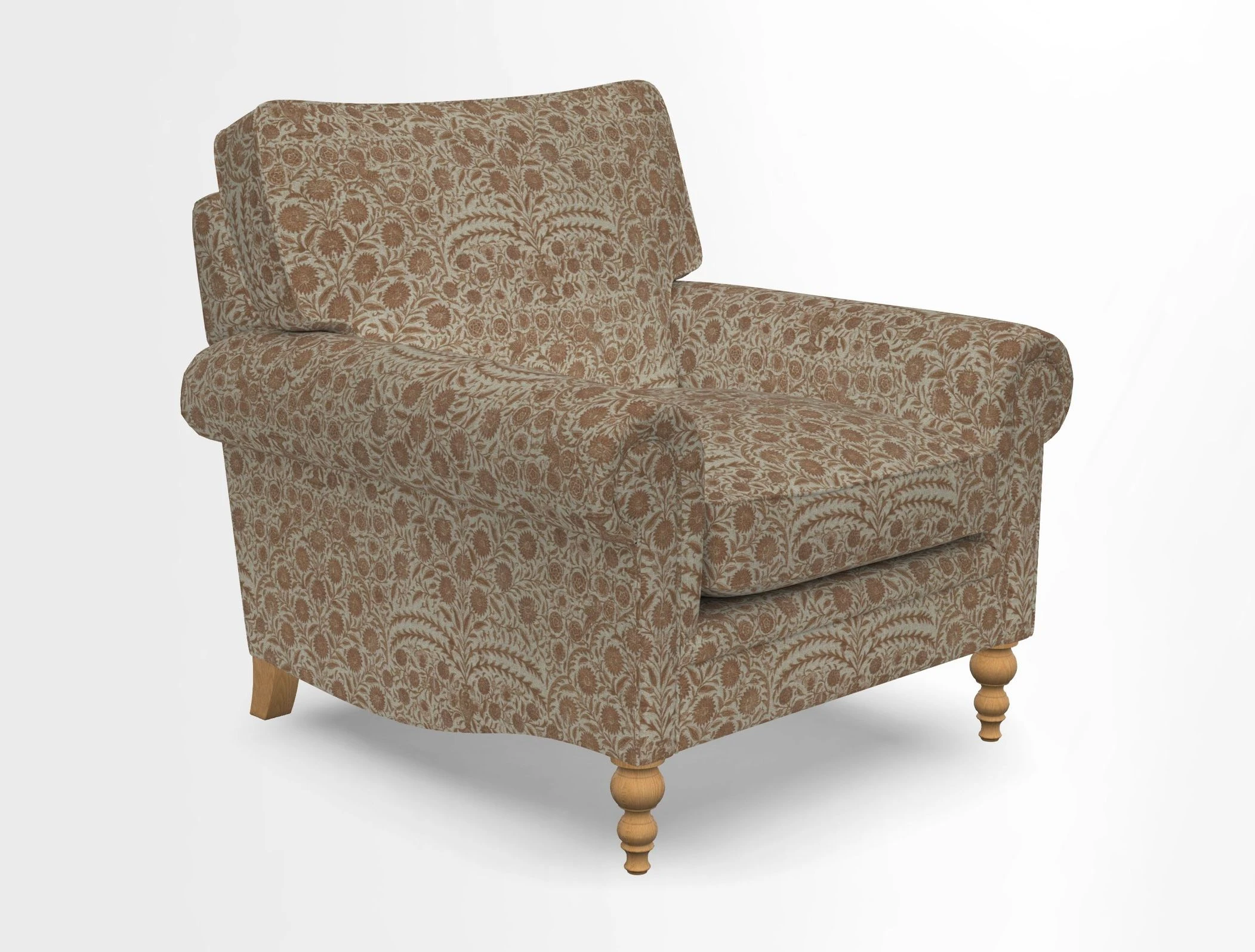 Aldingbourne Chair in Grain Sack Stripe Linen Red
