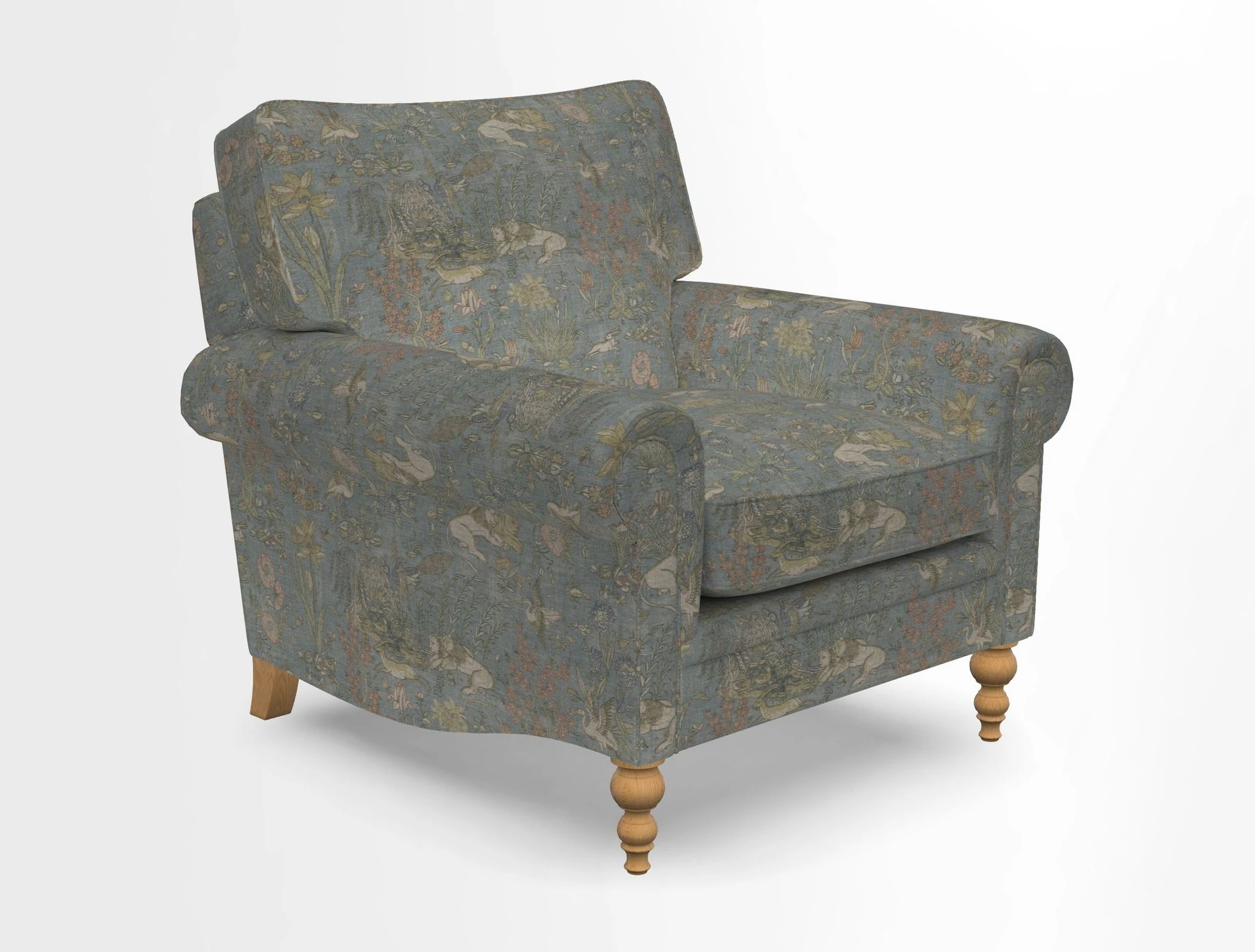 Aldingbourne Chair in Grain Sack Stripe Linen Red