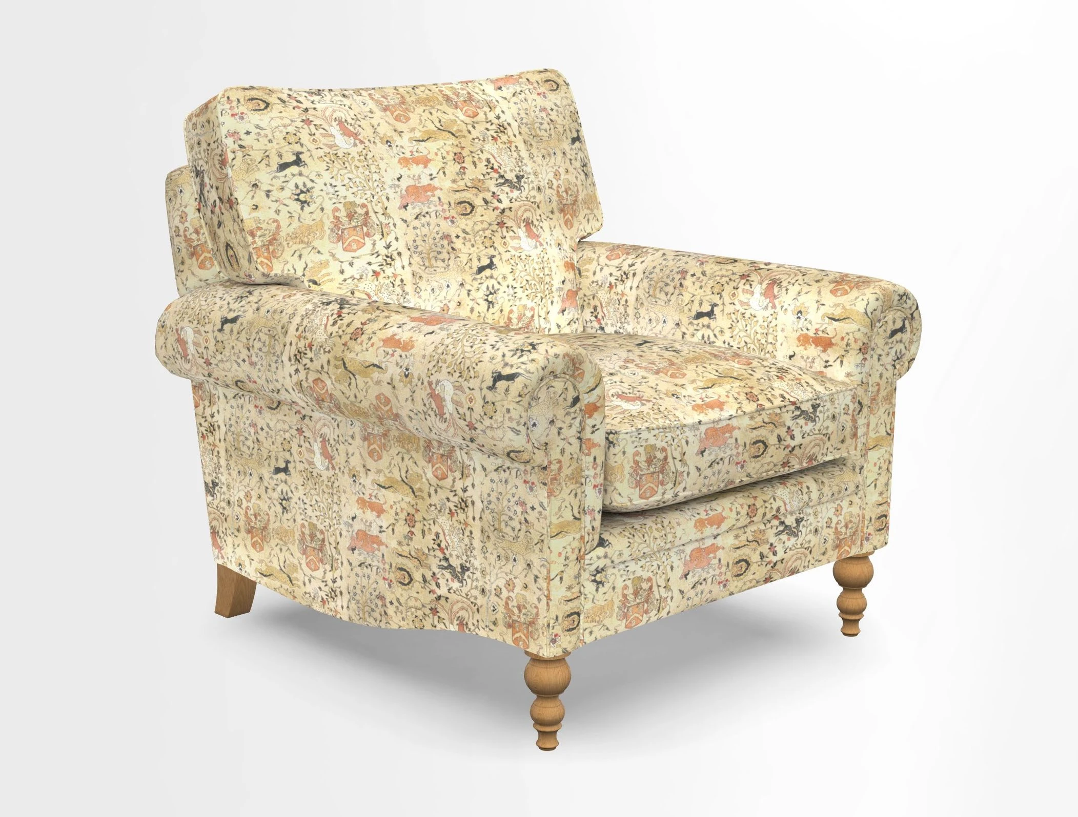 Aldingbourne Chair in Grain Sack Stripe Linen Red
