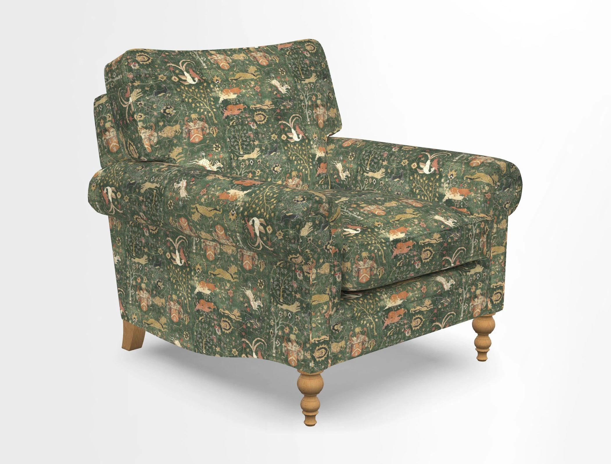 Aldingbourne Chair in Grain Sack Stripe Linen Red