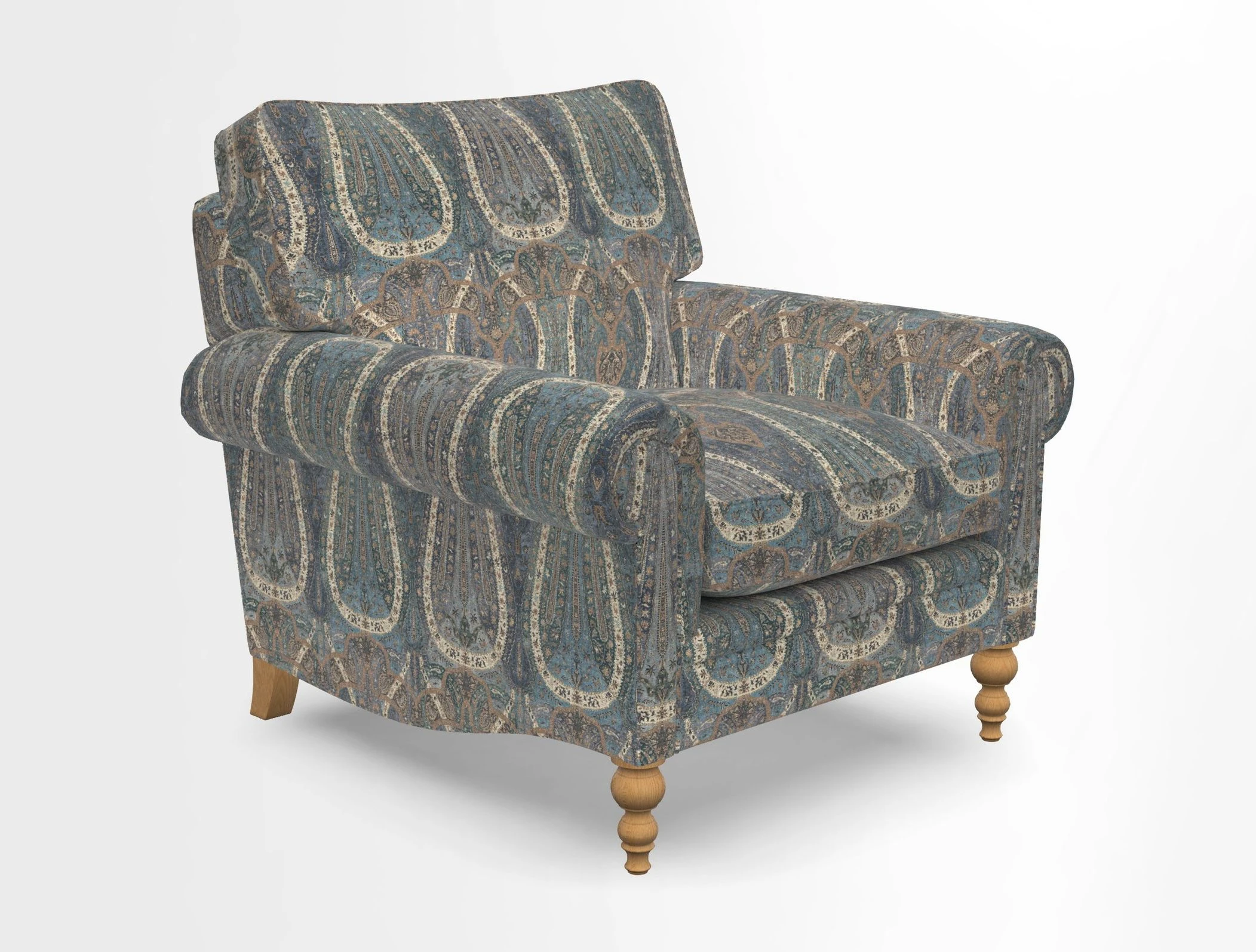 Aldingbourne Chair in Grain Sack Stripe Linen Red