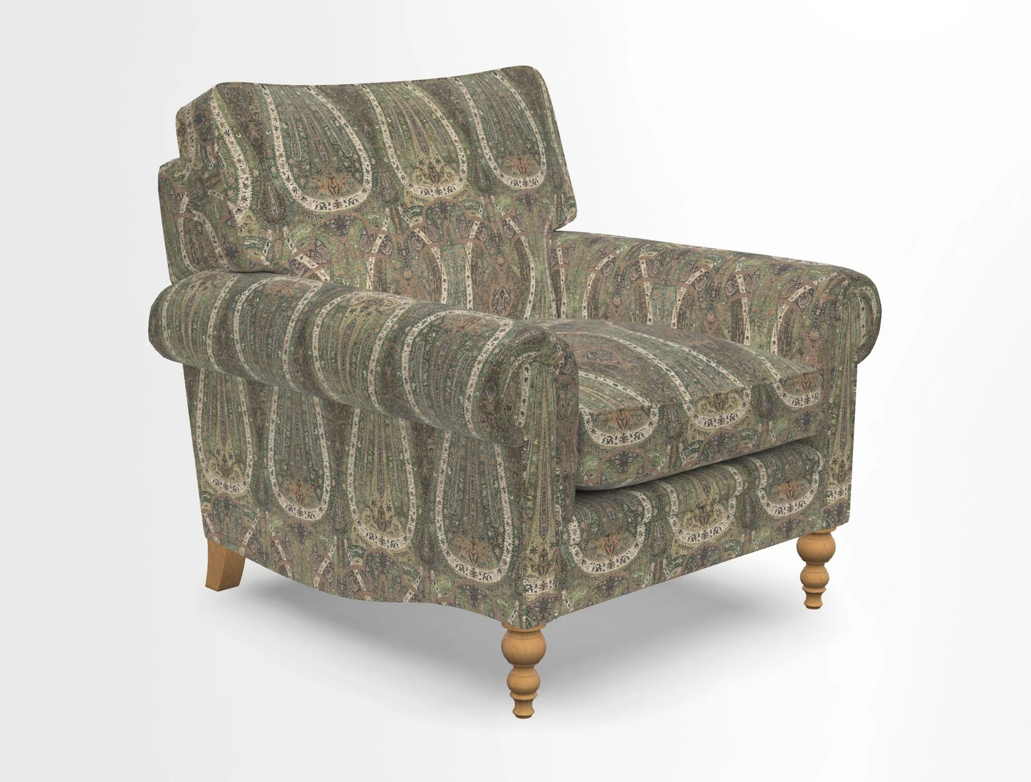 Aldingbourne Chair in Grain Sack Stripe Linen Red