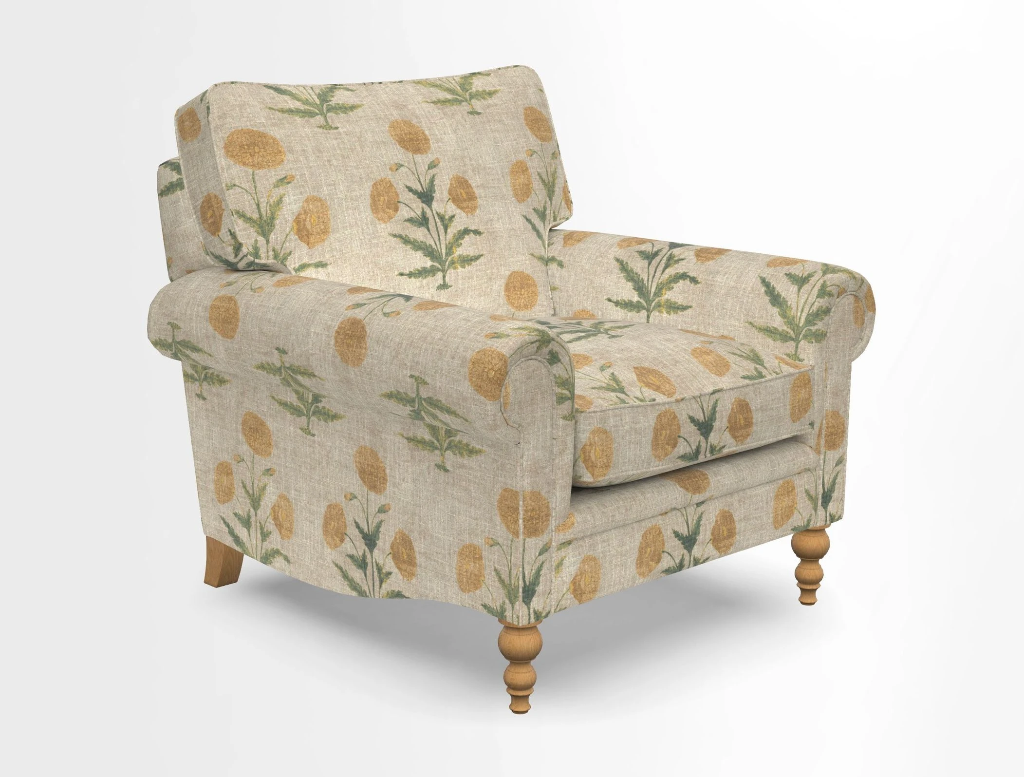 Aldingbourne Chair in Grain Sack Stripe Linen Red