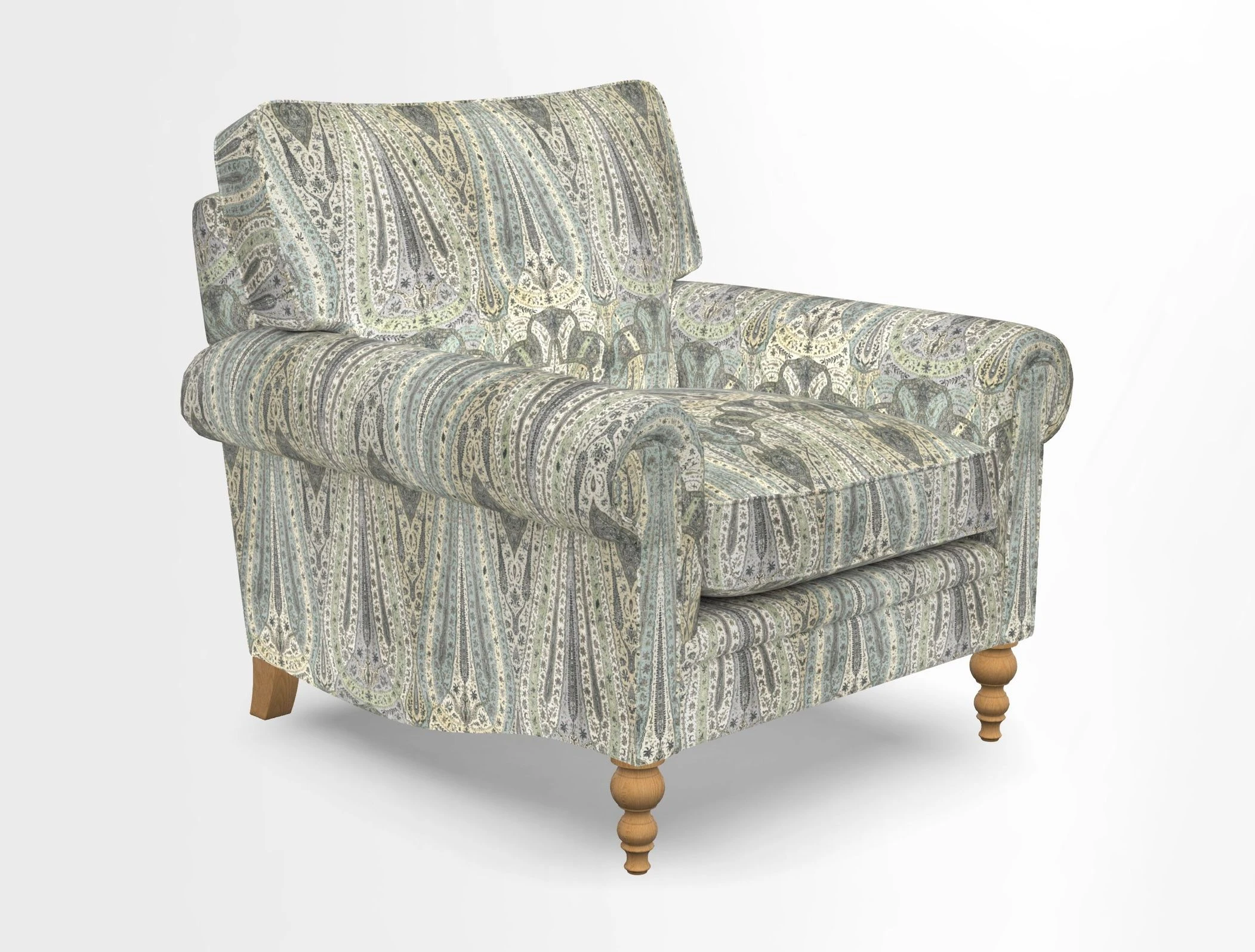 Aldingbourne Chair in Grain Sack Stripe Linen Red