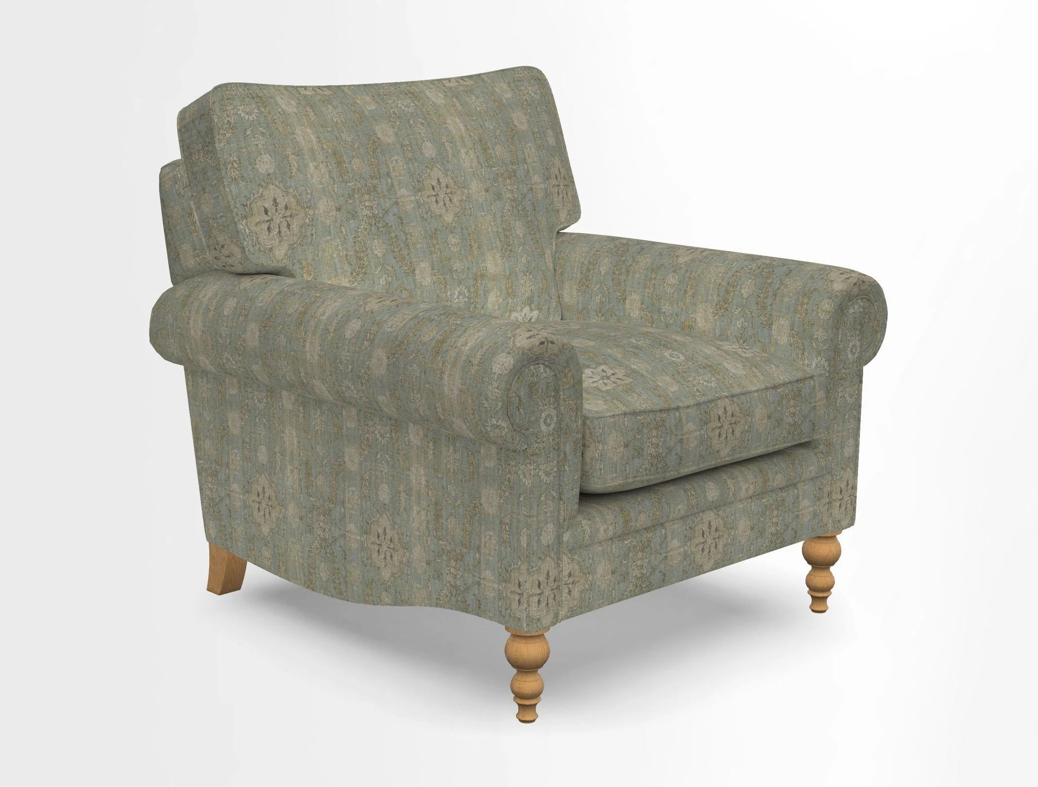 Aldingbourne Chair in Grain Sack Stripe Linen Red