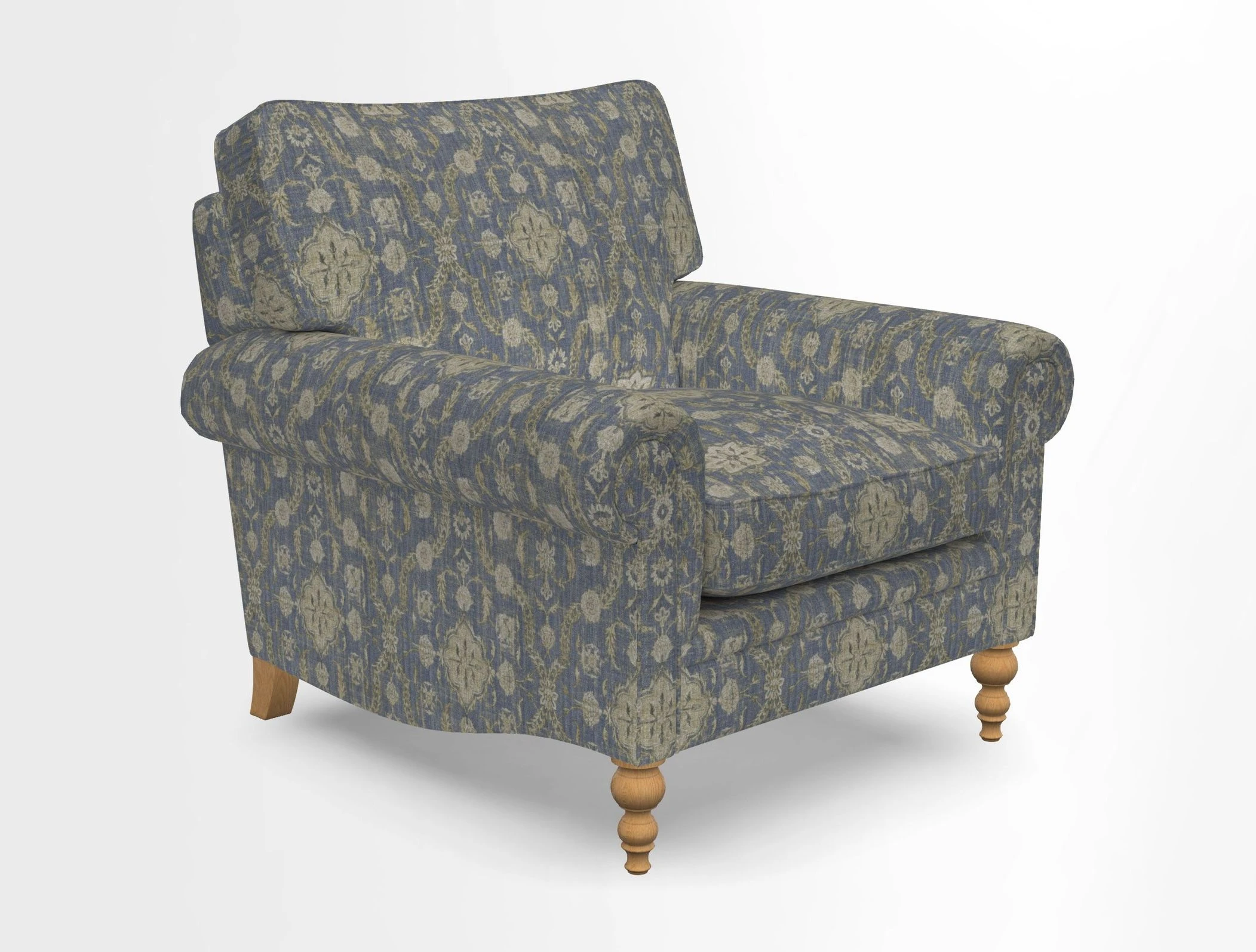 Aldingbourne Chair in Grain Sack Stripe Linen Red