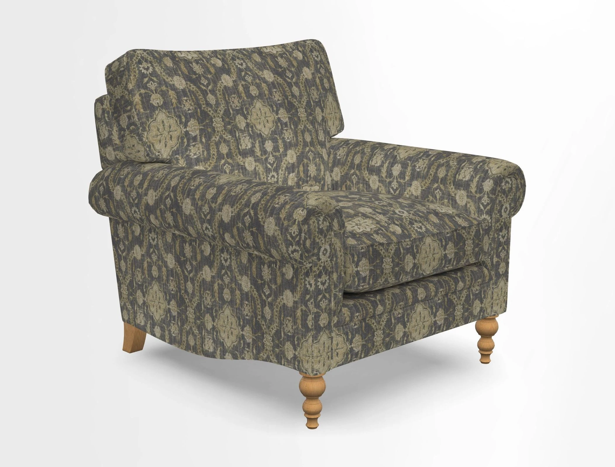 Aldingbourne Chair in Grain Sack Stripe Linen Red