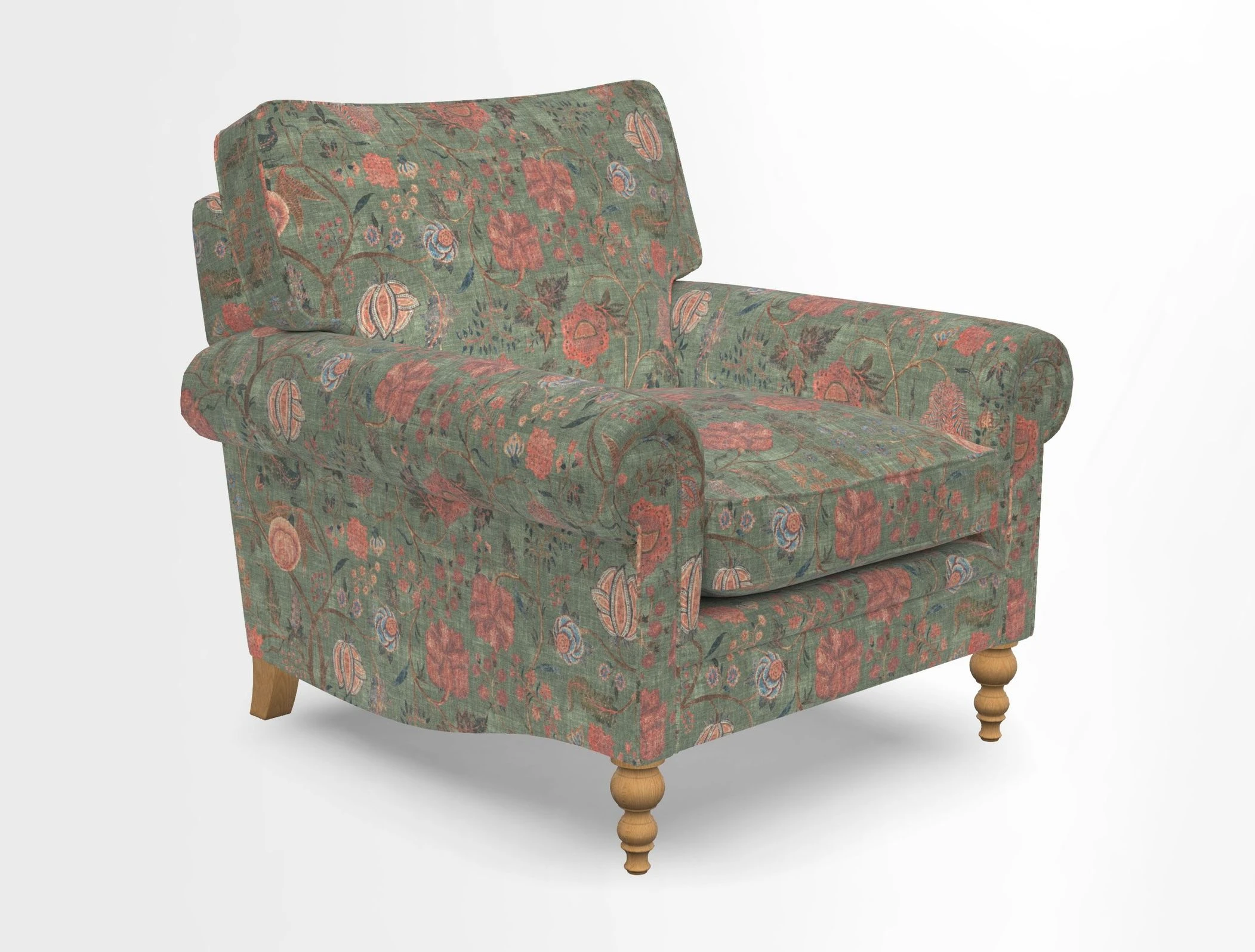 Aldingbourne Chair in Grain Sack Stripe Linen Red