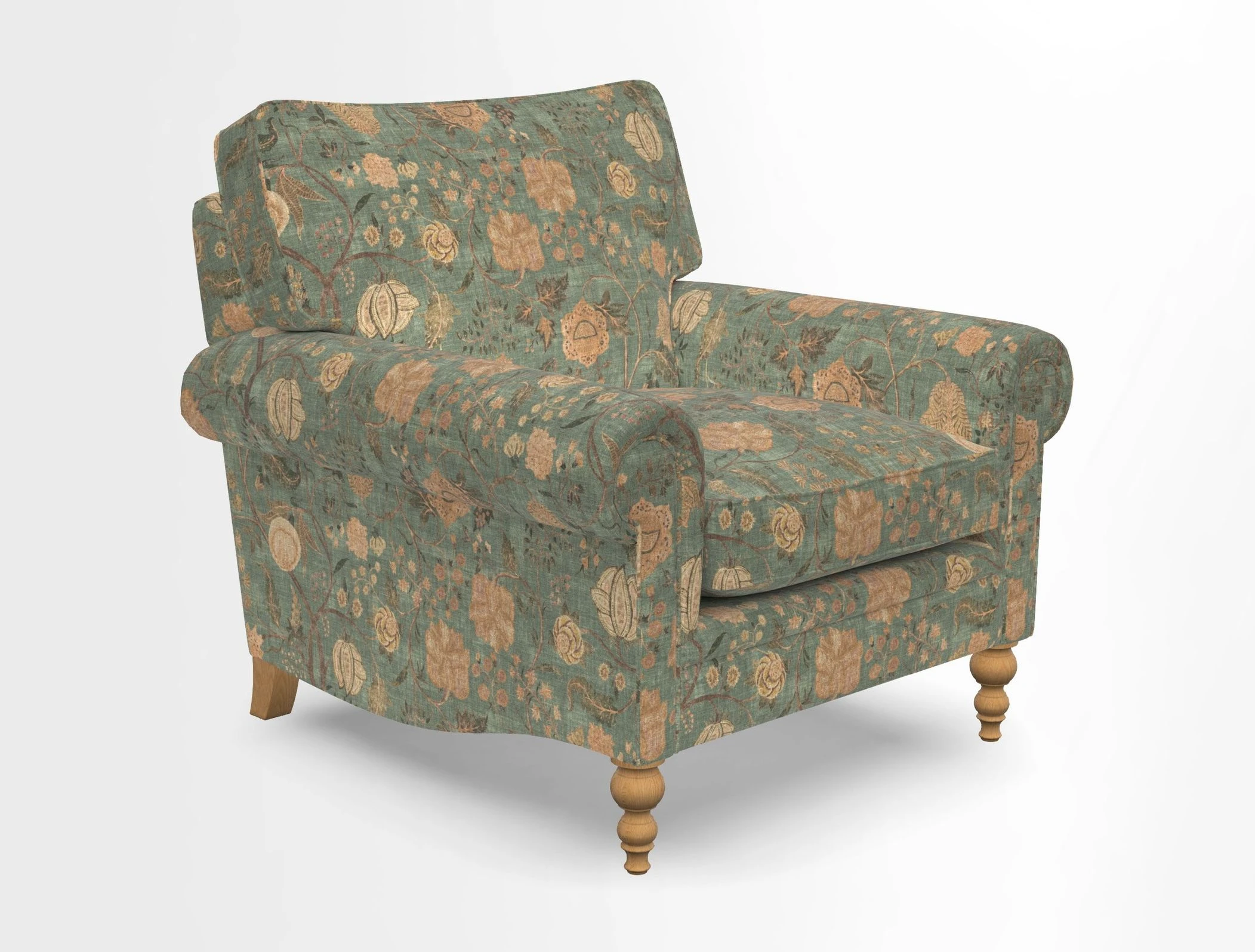 Aldingbourne Chair in Grain Sack Stripe Linen Red