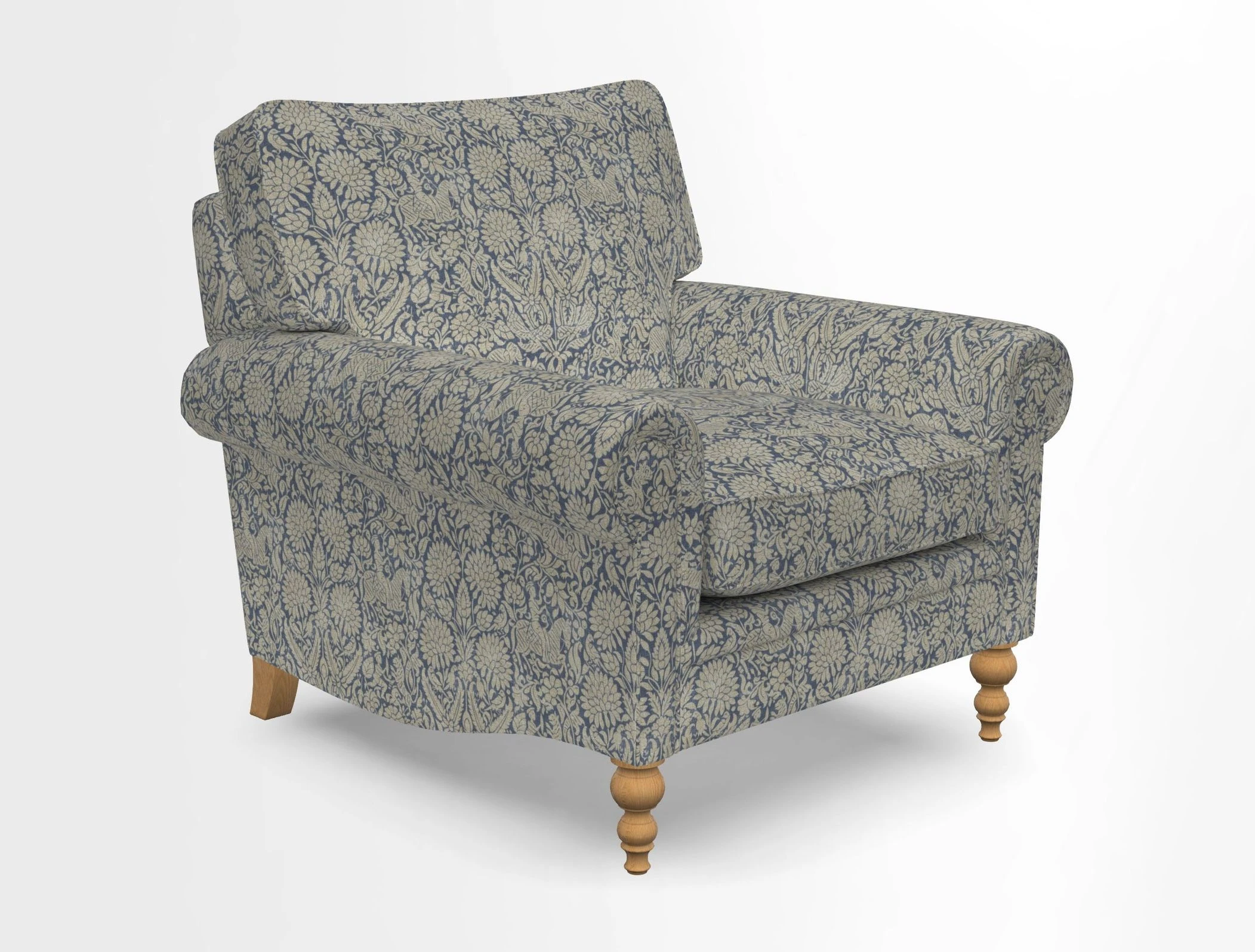 Aldingbourne Chair in Grain Sack Stripe Linen Red