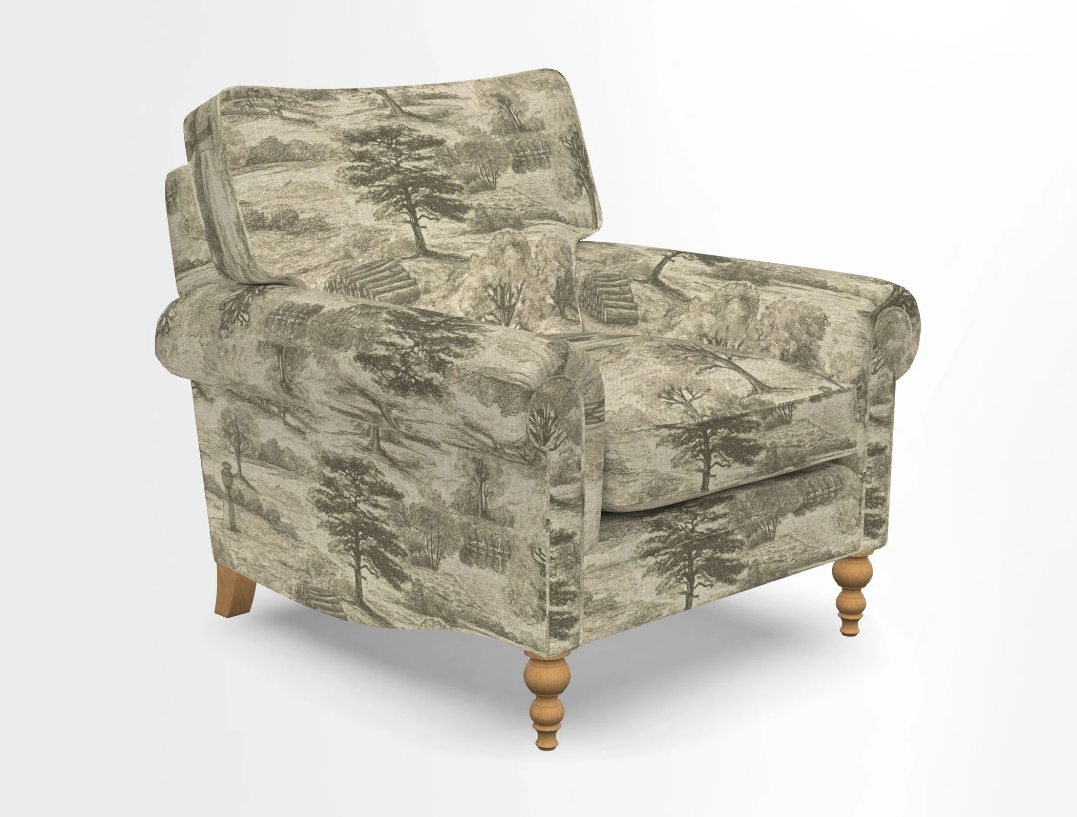 Aldingbourne Chair in Grain Sack Stripe Linen Red