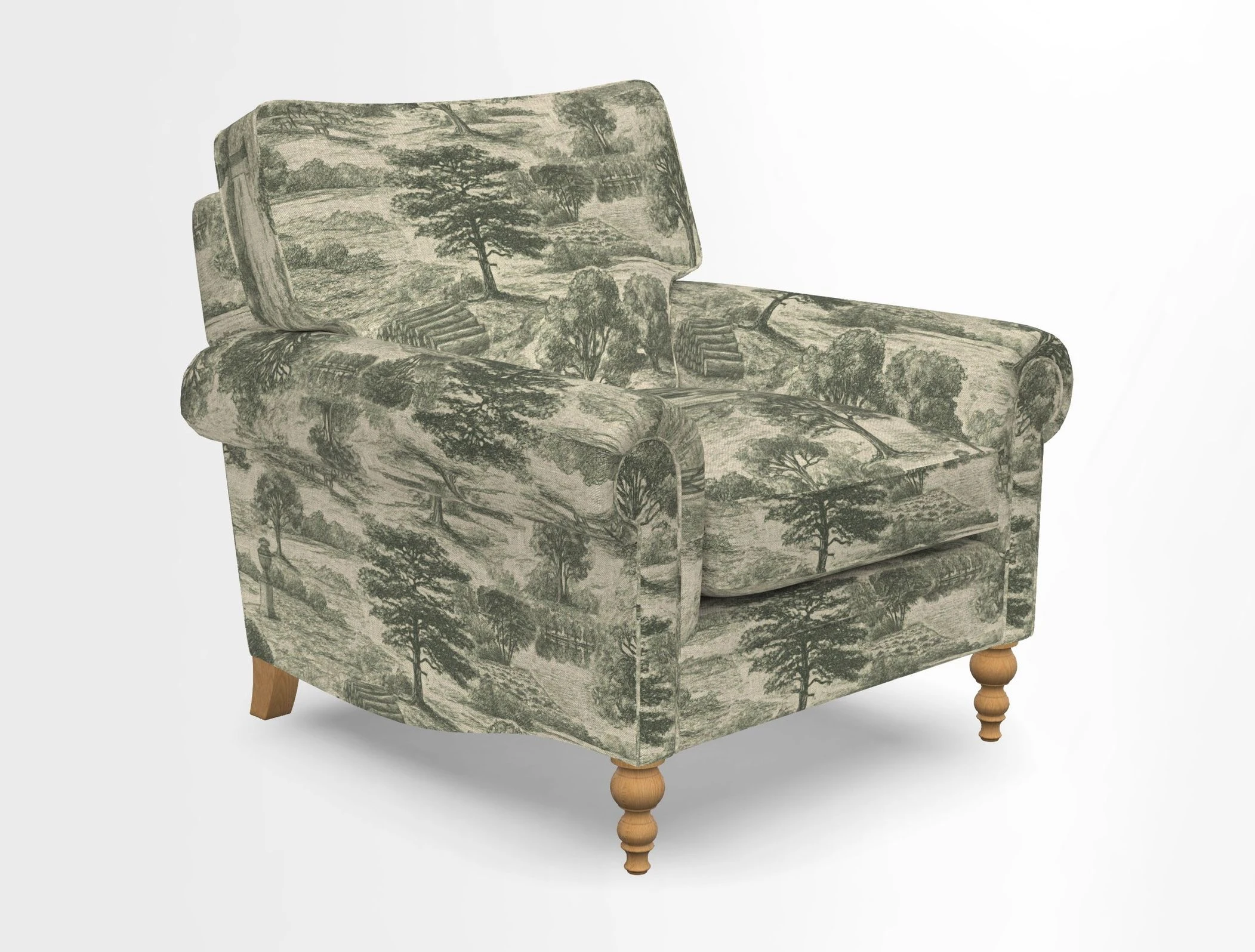 Aldingbourne Chair in Grain Sack Stripe Linen Red