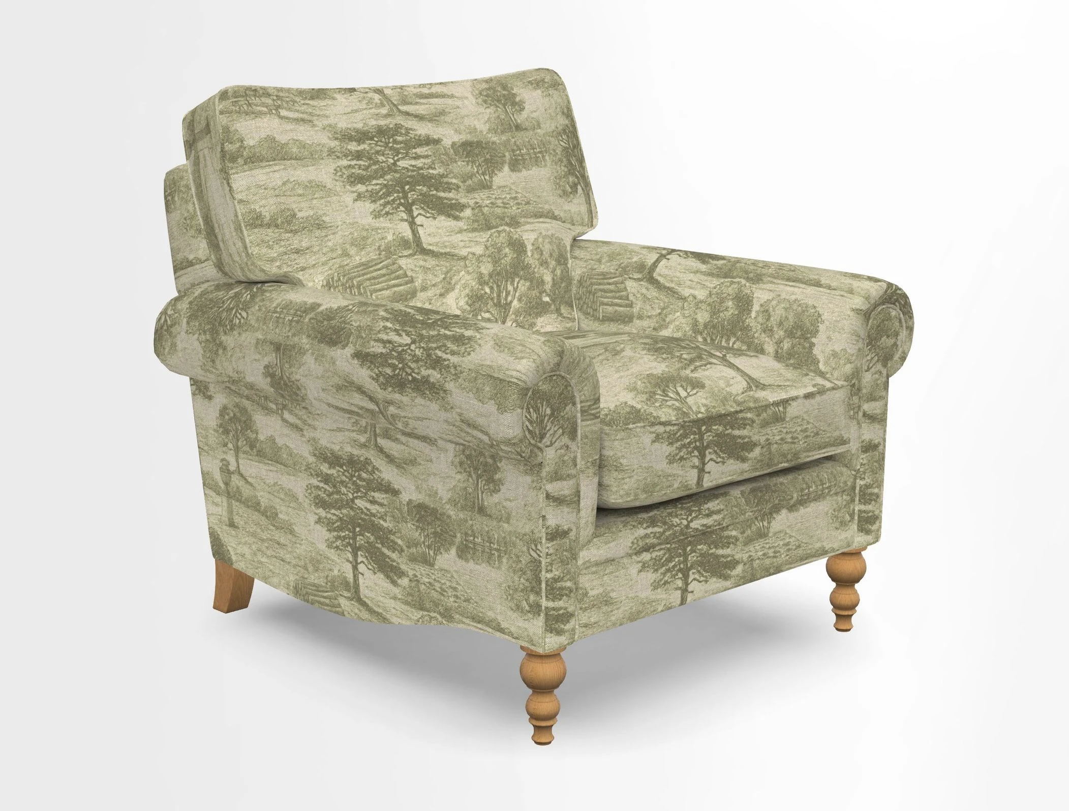 Aldingbourne Chair in Grain Sack Stripe Linen Red