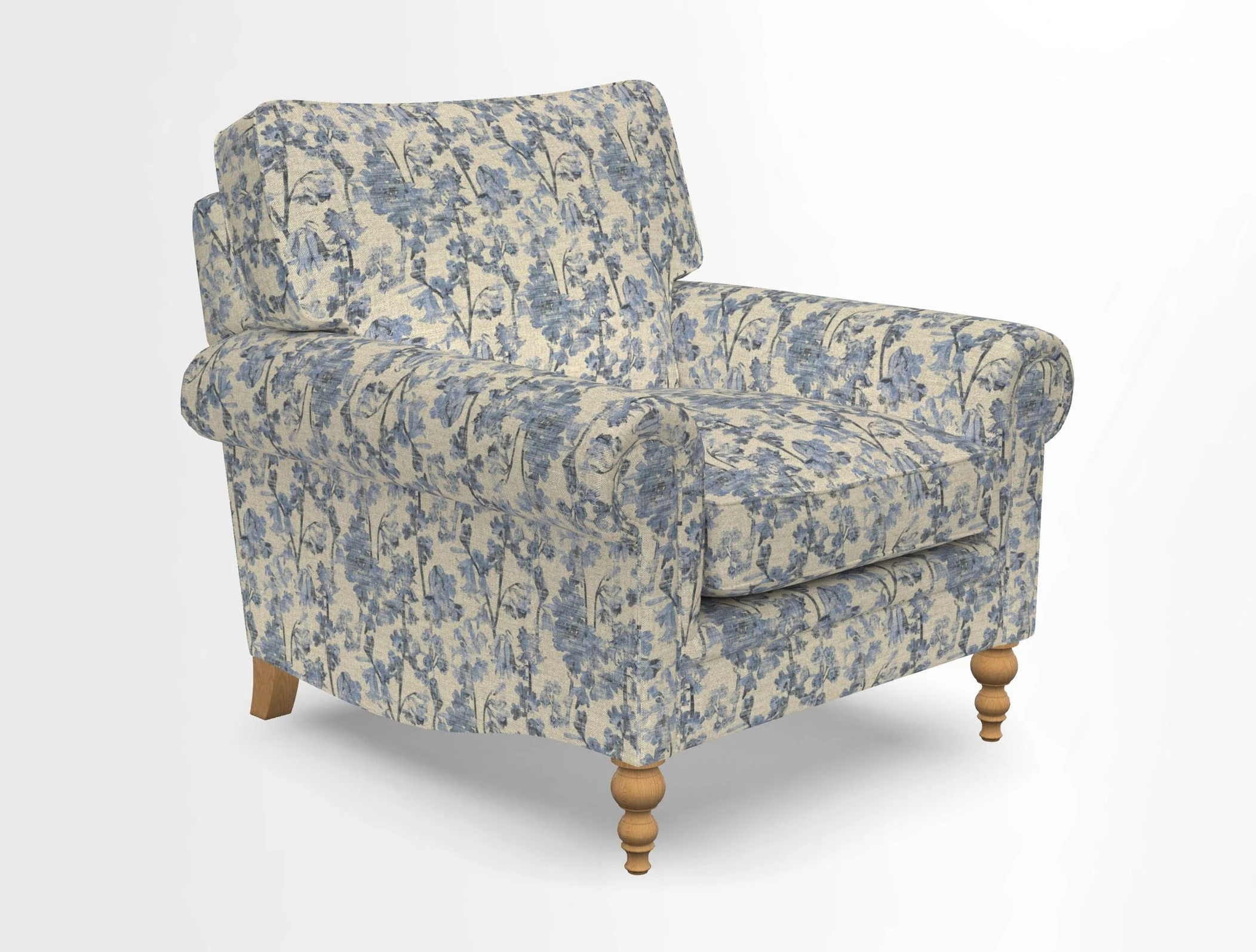 Aldingbourne Chair in Grain Sack Stripe Linen Red