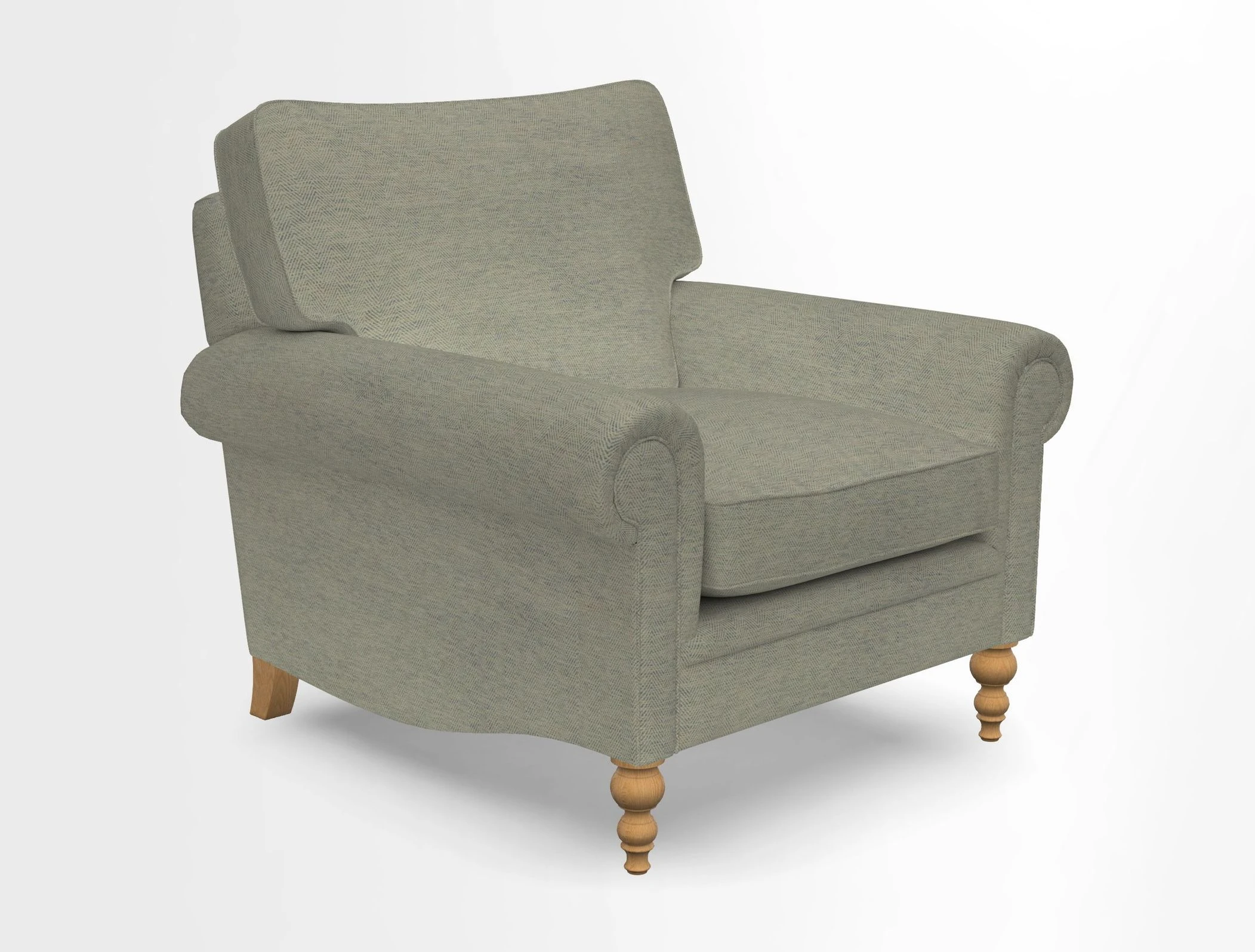 Aldingbourne Chair in Grain Sack Stripe Linen Red